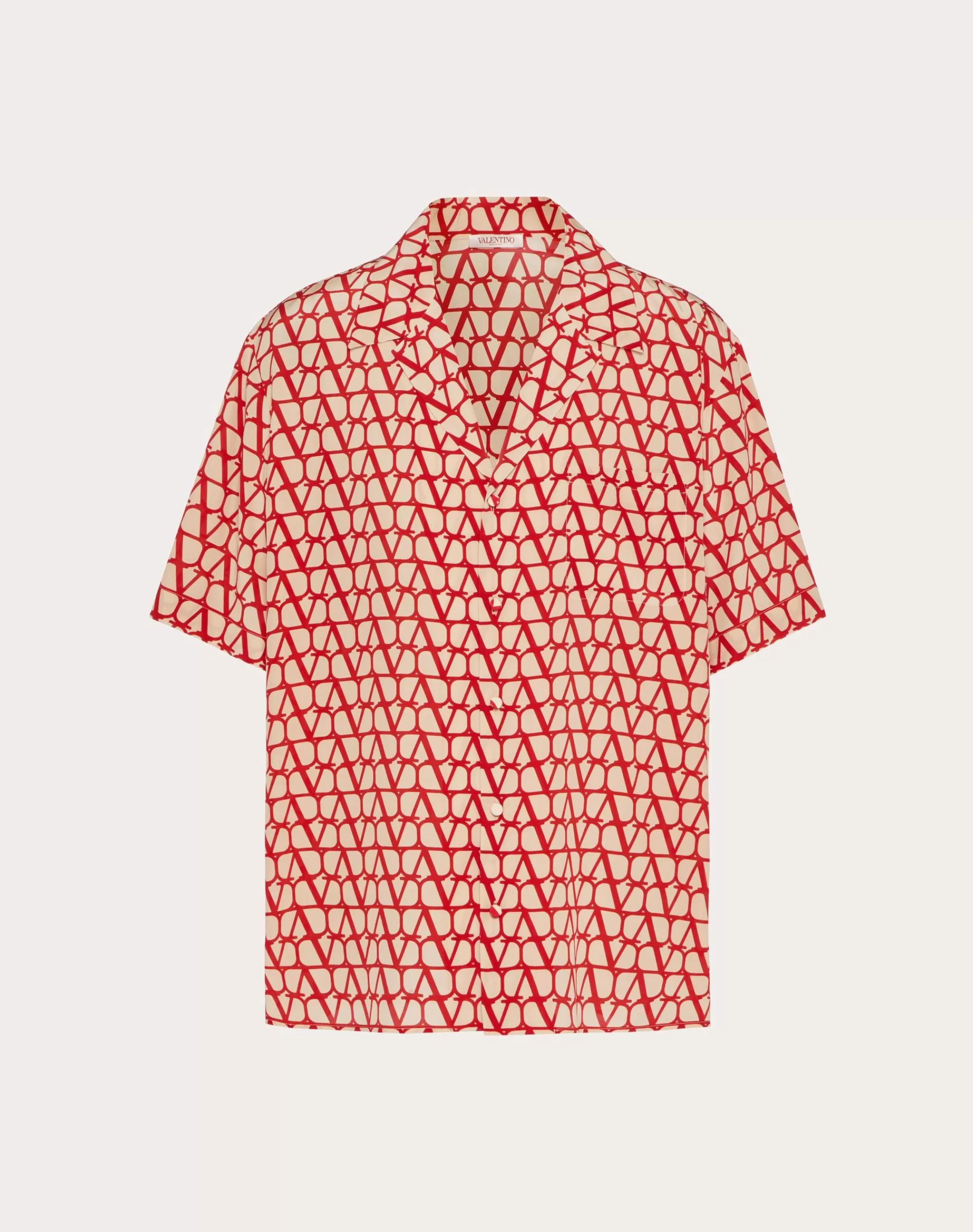 Valentino ALL-OVER TOILE ICONOGRAPHE PRINT SHORT SLEEVE SHIRT Hot