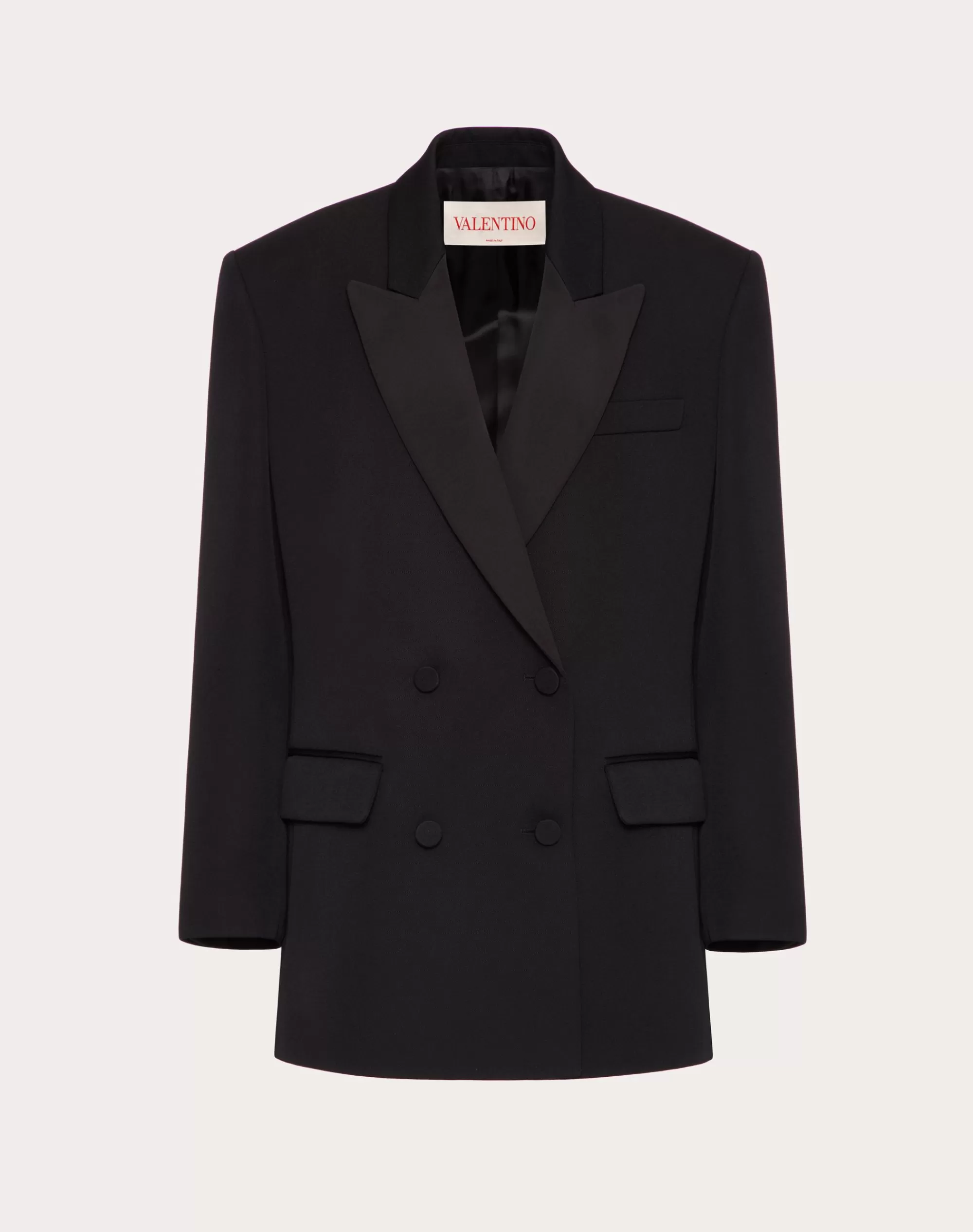 Valentino BLAZER IN GRISAILLE Black Best Sale