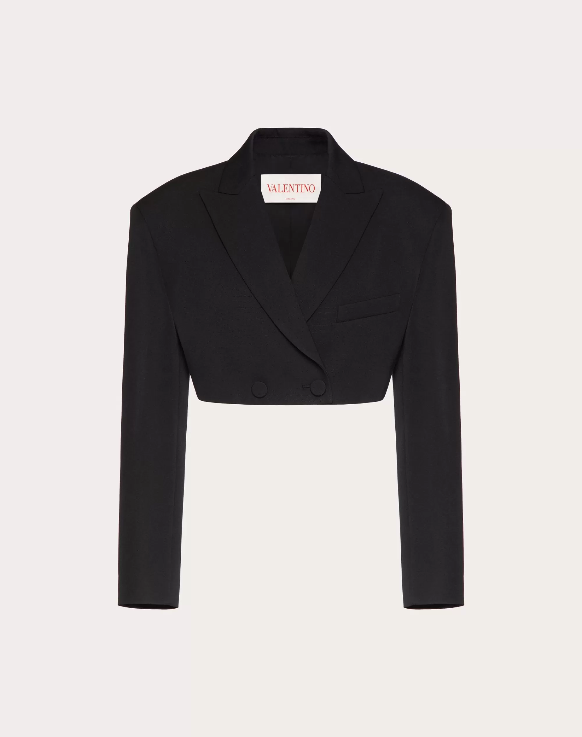 Valentino BLAZER IN GRISAILLE Black Flash Sale