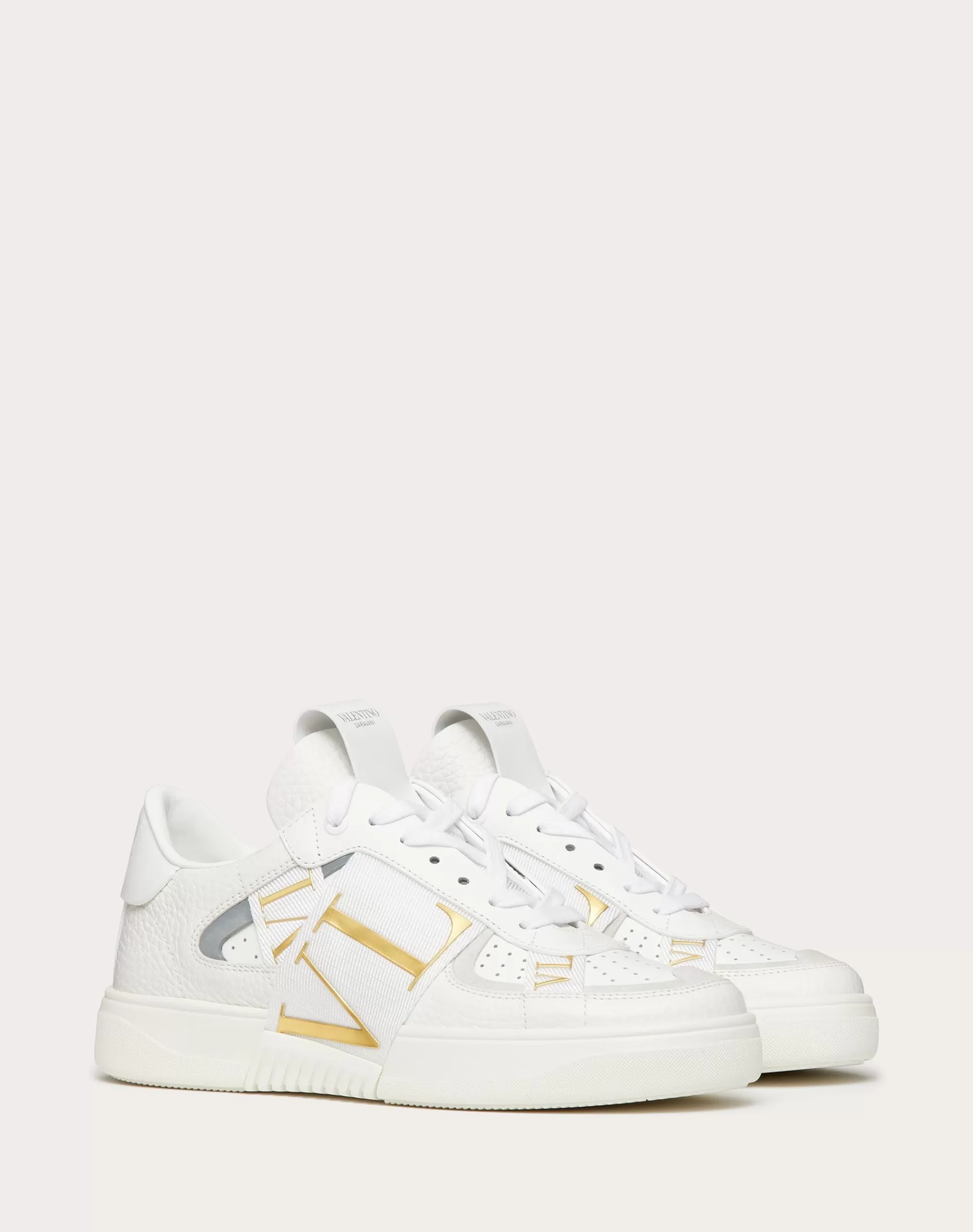 Valentino Calfskin VL7N Sneaker with Bands White Store