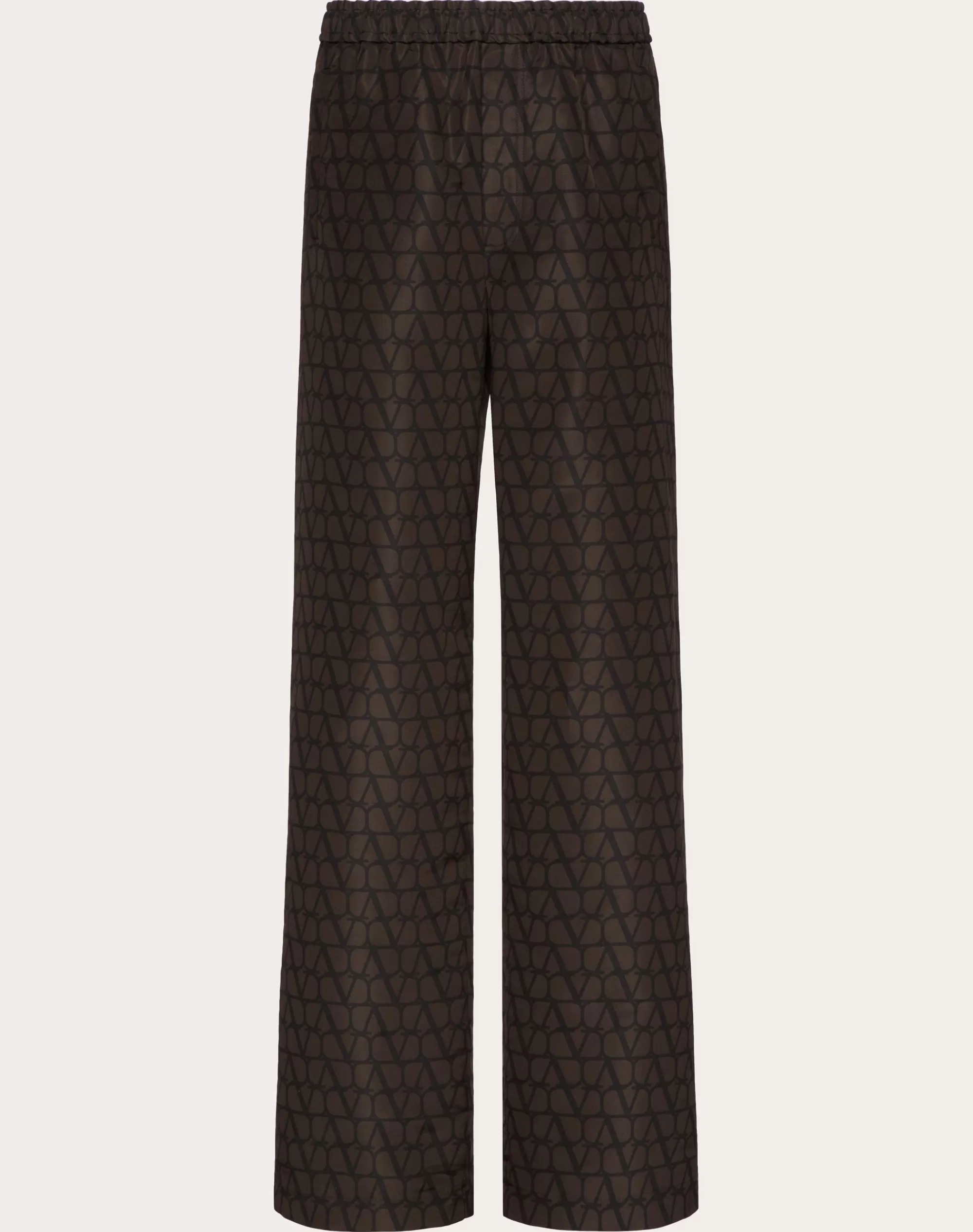 Valentino CARGO PANTS IN SILK FAILLE WITH ALL-OVER TOILE ICONOGRAPHE PRINT Ebony/black Clearance
