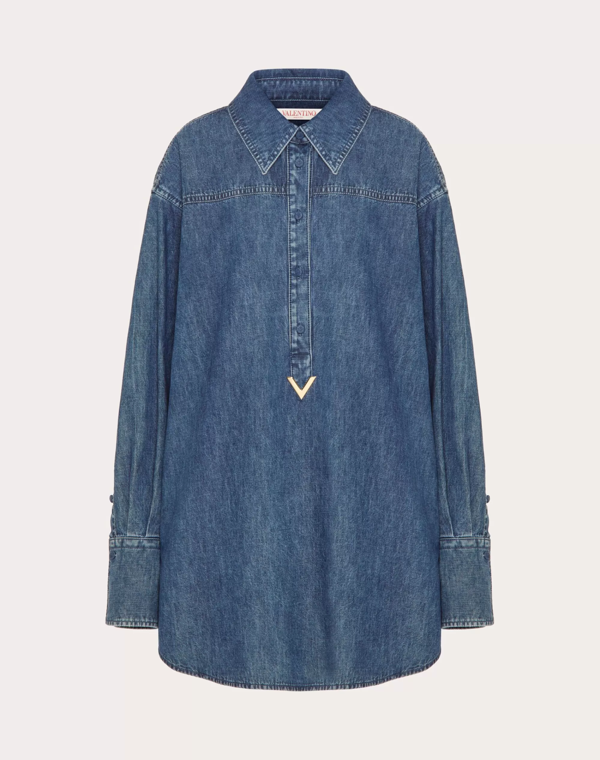 Valentino CHAMBRAY DRESS Denim New