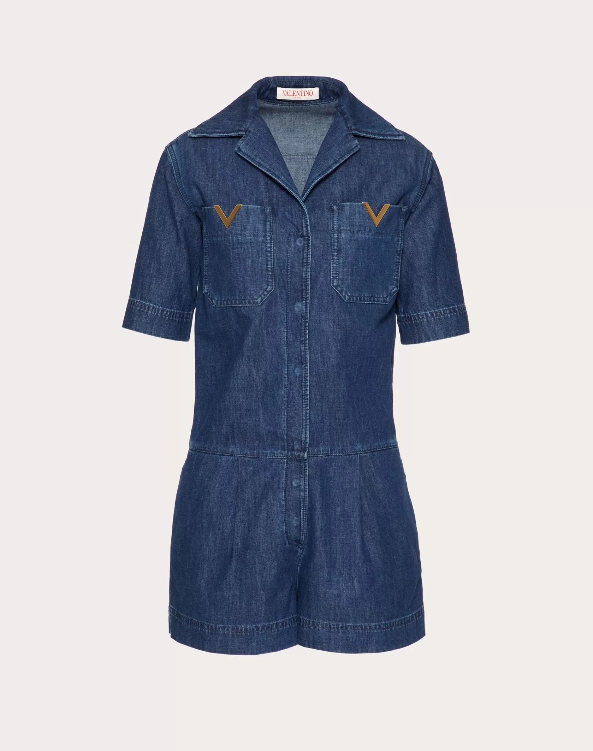 Valentino CHAMBRAY JUMPSUIT Denim Outlet