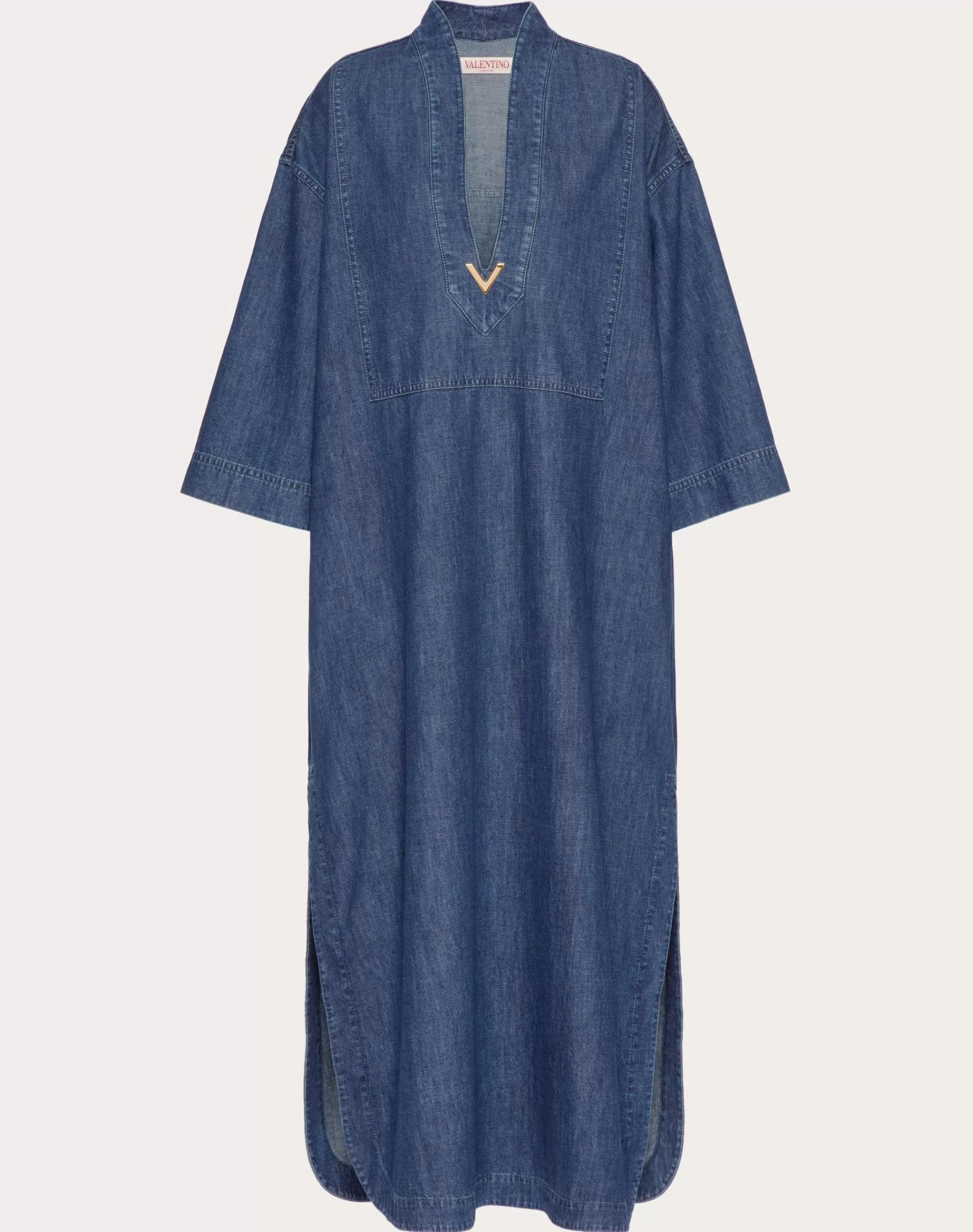 Valentino CHAMBRAY KAFTAN Denim Outlet