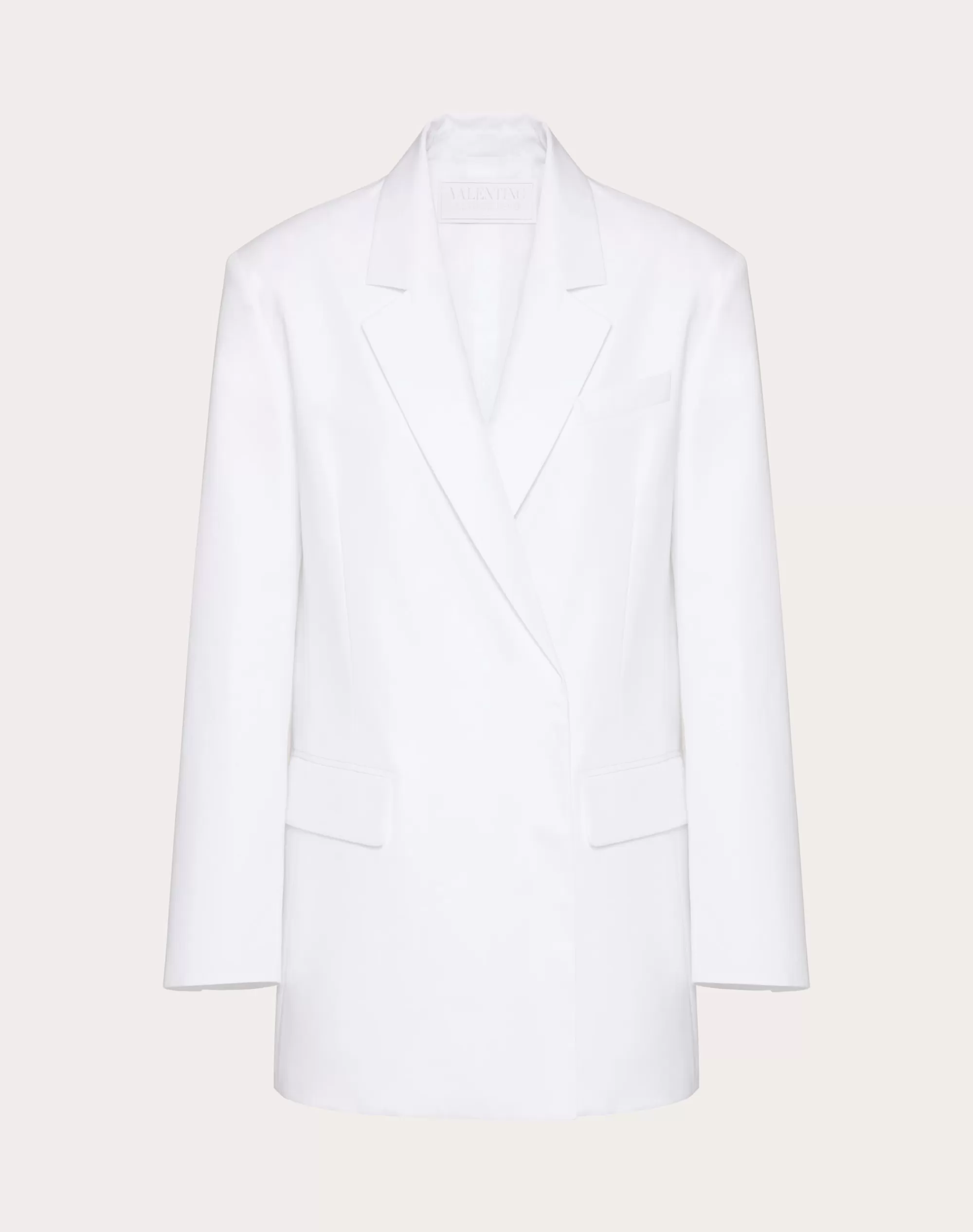 Valentino COMPACT POPELINE BLAZER White Online