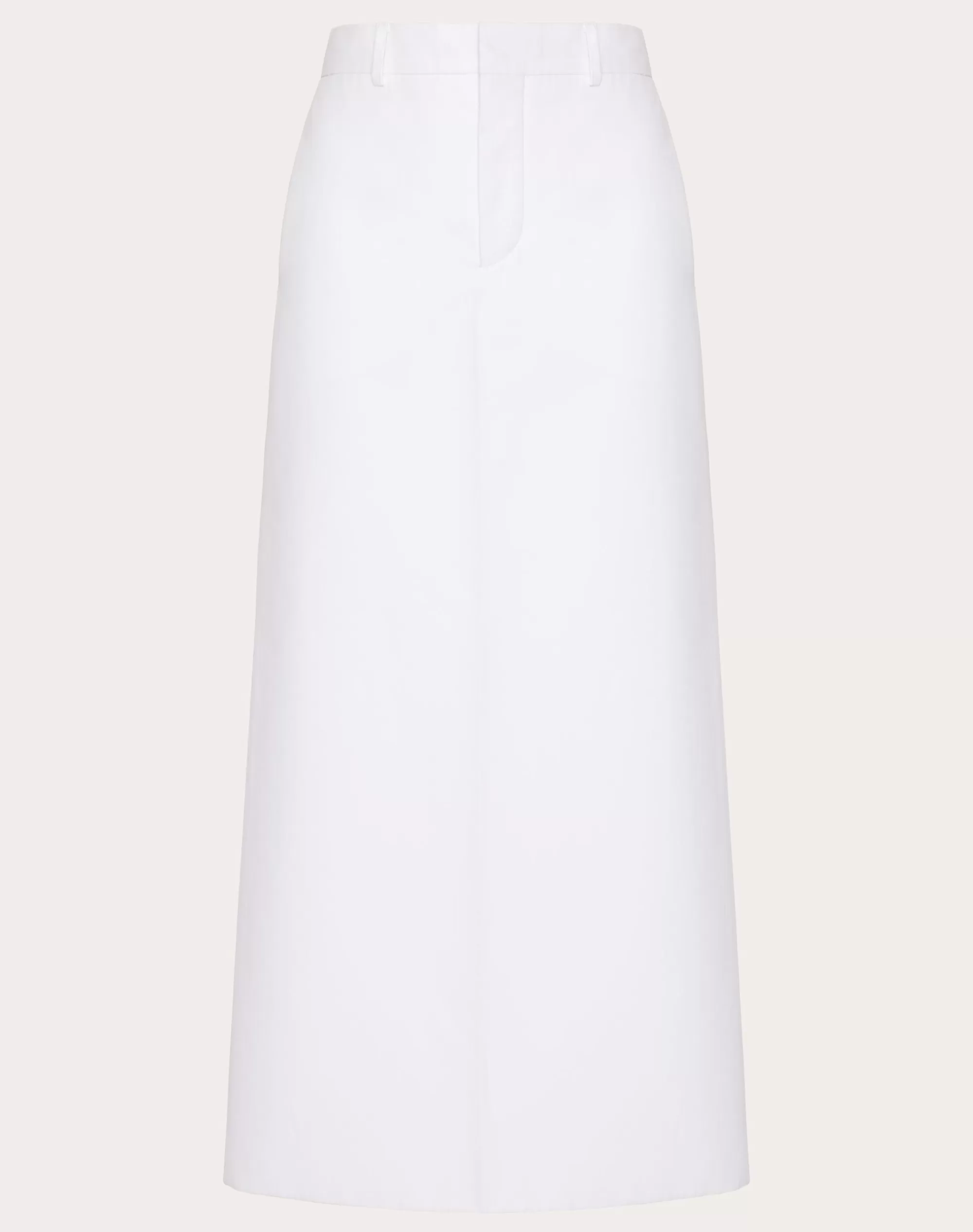 Valentino COMPACT POPLIN SKIRT White Fashion
