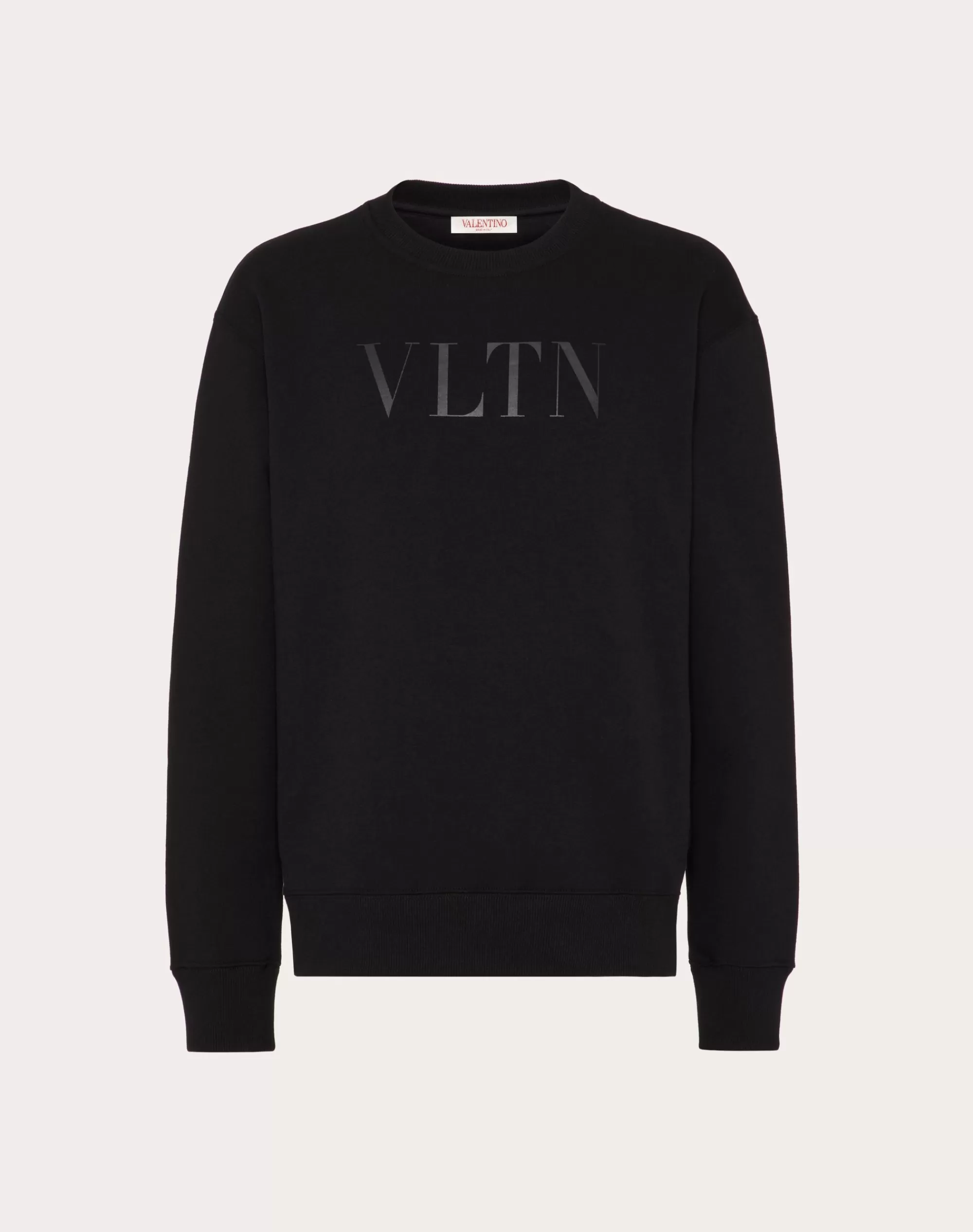 Valentino COTTON CREWNECK SWEATSHIRT WITH VLTN PRINT Online