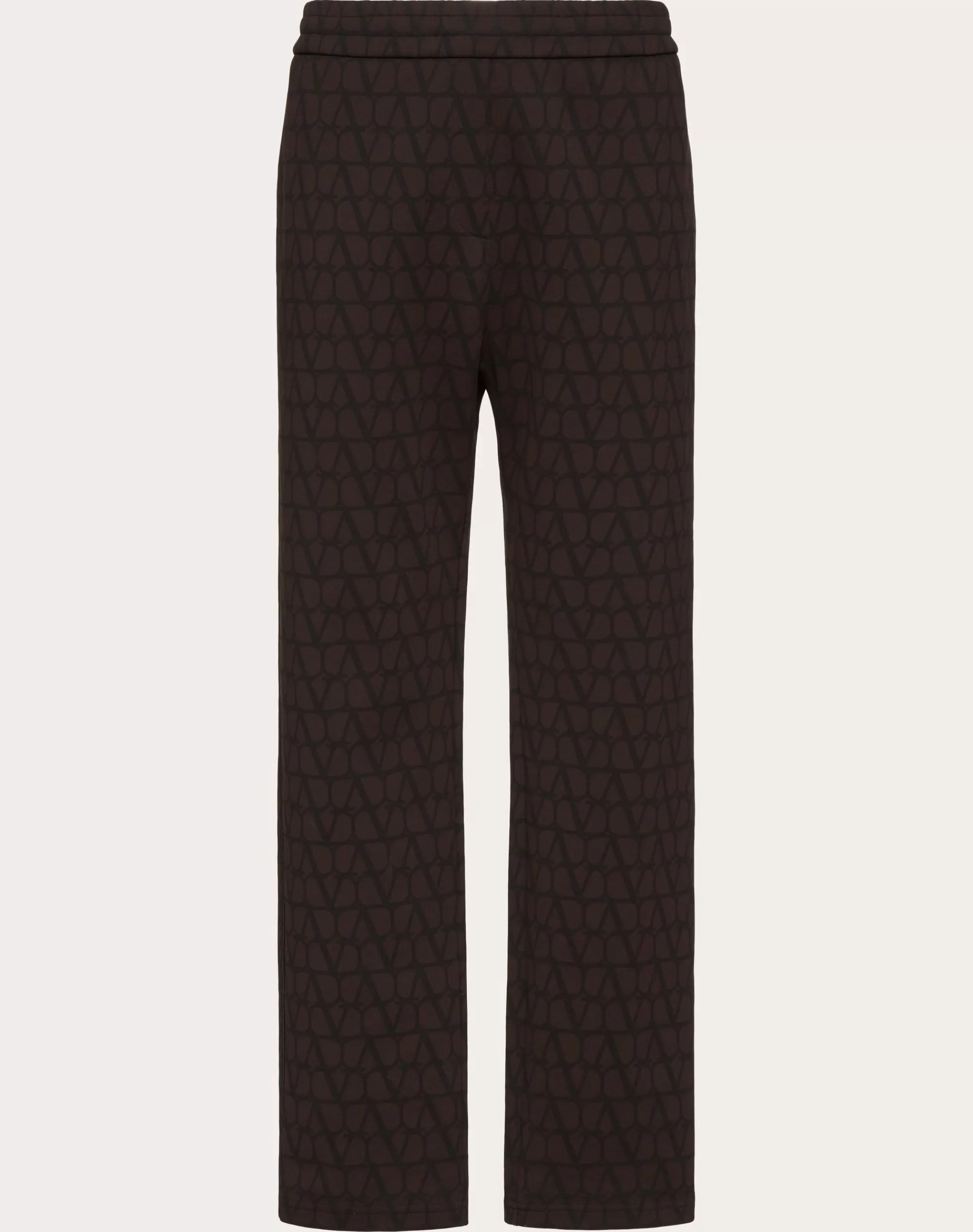 Valentino COTTON JOGGERS WITH TOILE ICONOGRAPHE PRINT Black Outlet