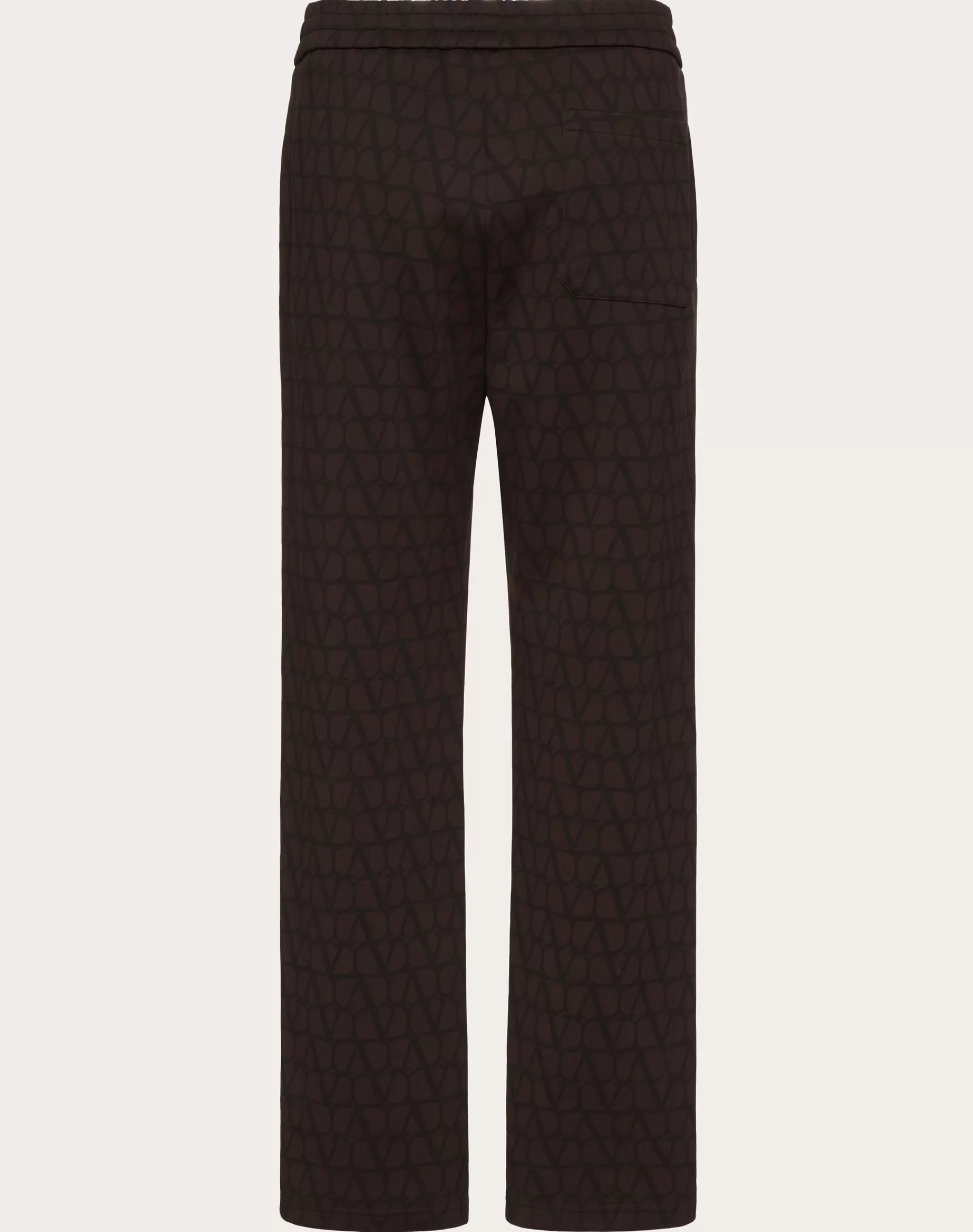 Valentino COTTON JOGGERS WITH TOILE ICONOGRAPHE PRINT Black Outlet