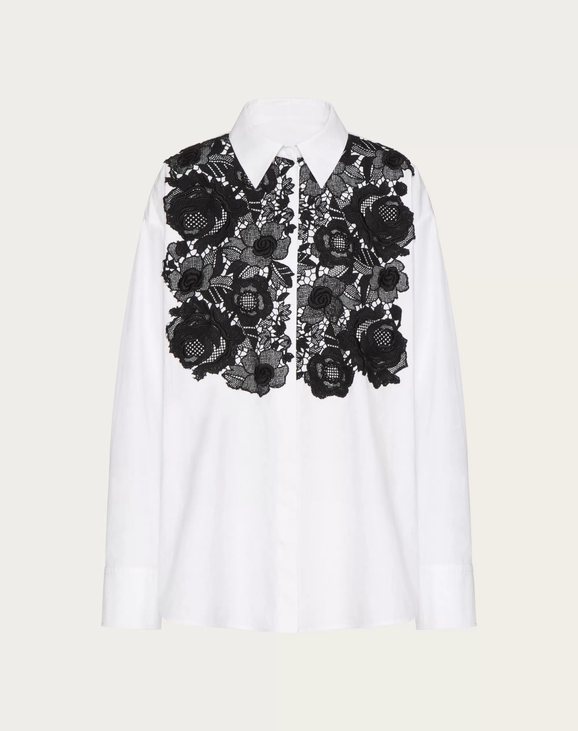 Valentino COTTON POPELINE SHIRT White/Black Best