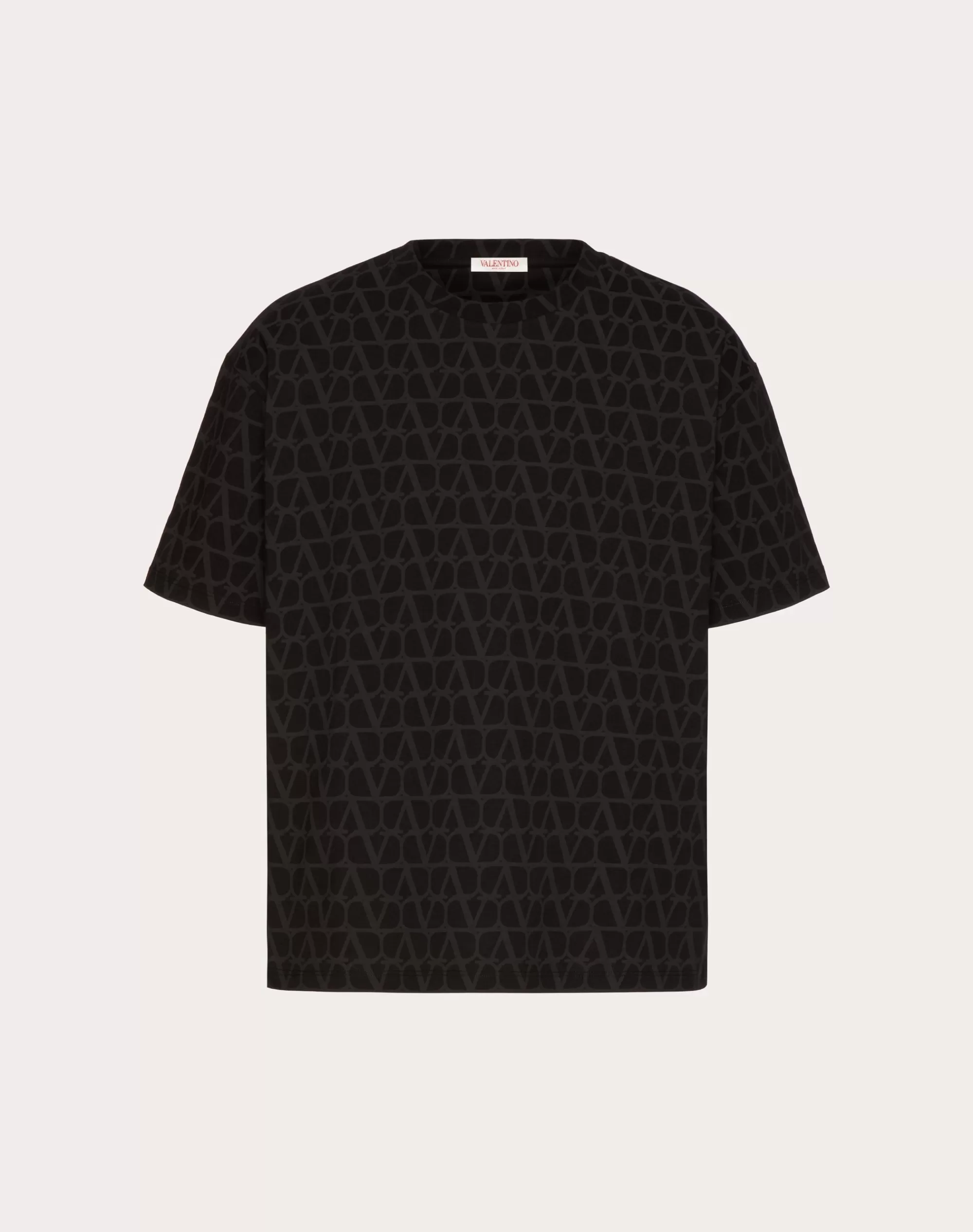 Valentino COTTON T-SHIRT WITH TOILE ICONOGRAPHE PRINT Outlet