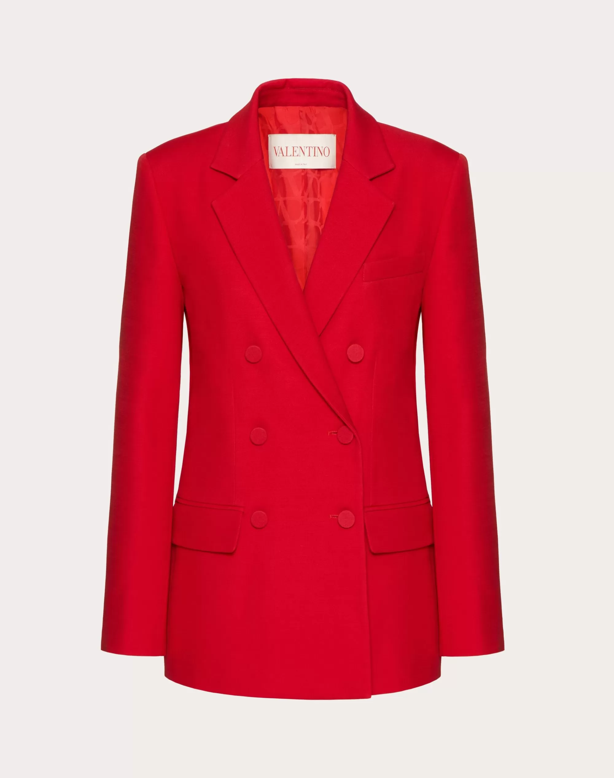 Valentino CREPE COUTURE BLAZER Red Online