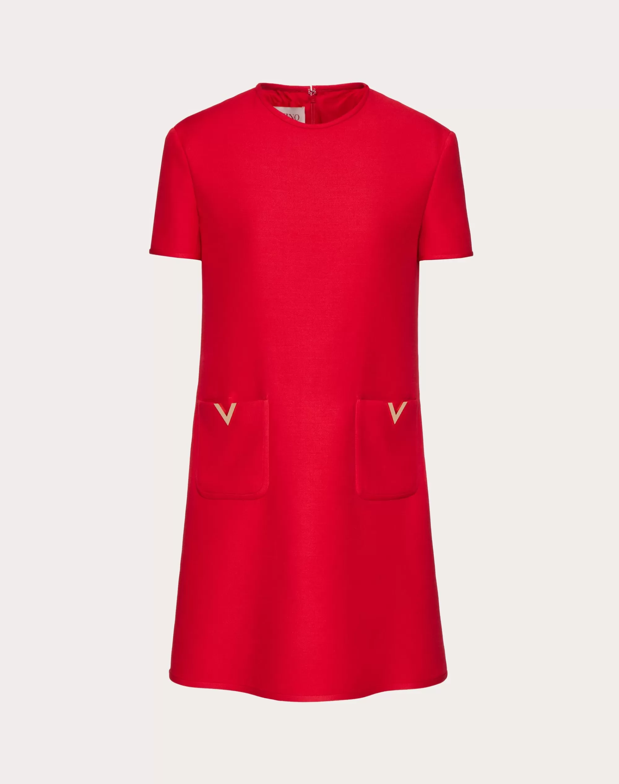 Valentino CREPE COUTURE DRESS Red Shop