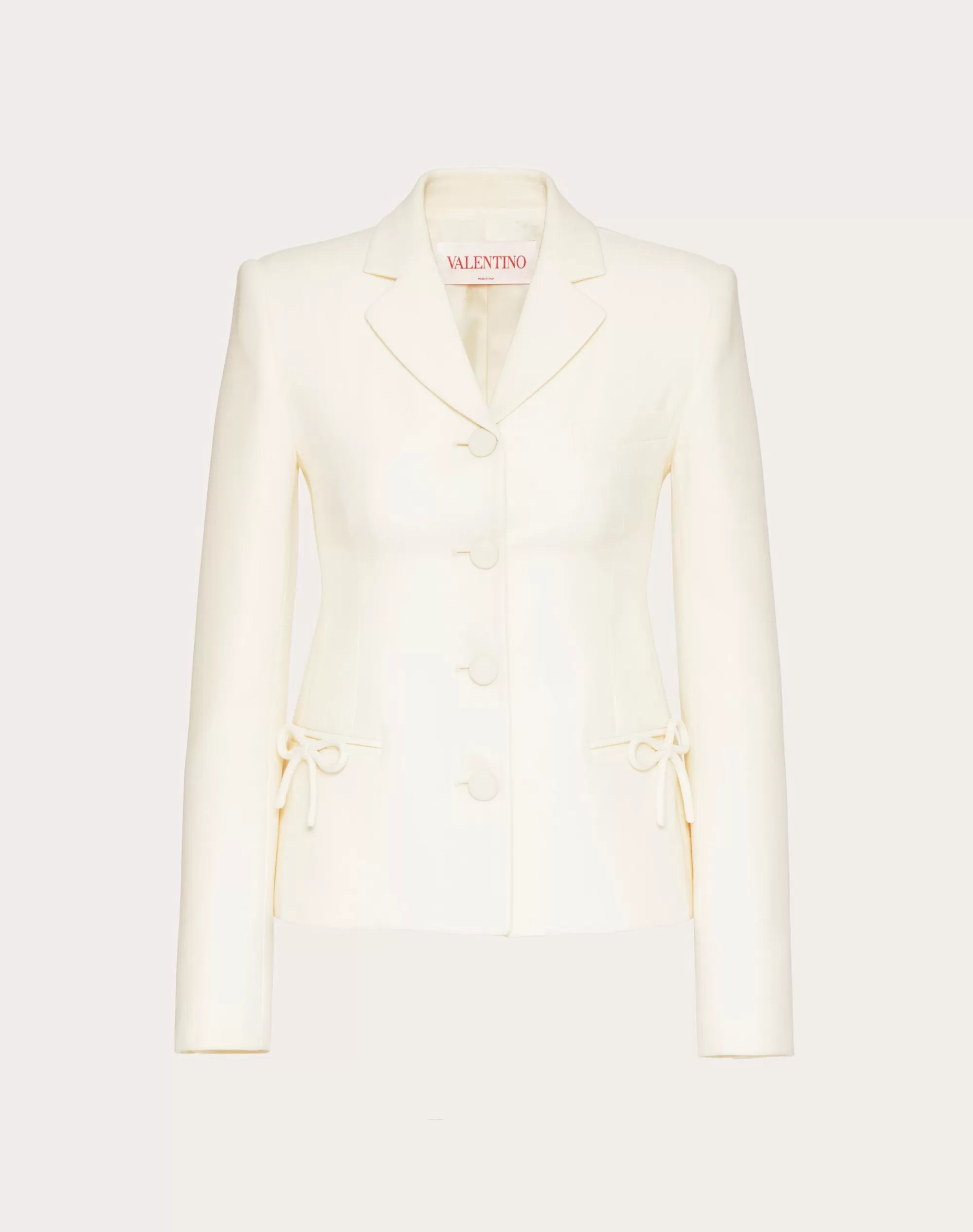 Valentino CREPE COUTURE JACKET Ivory Online
