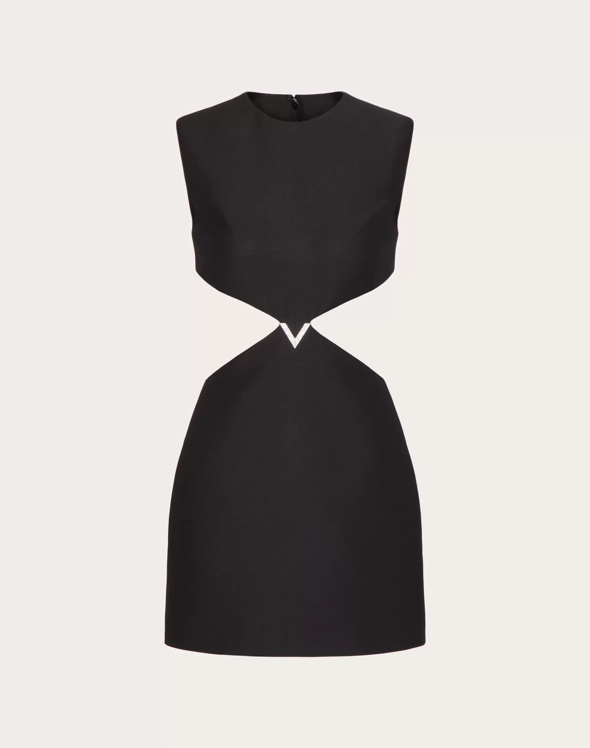 Valentino CREPE COUTURE SHORT DRESS Black Store