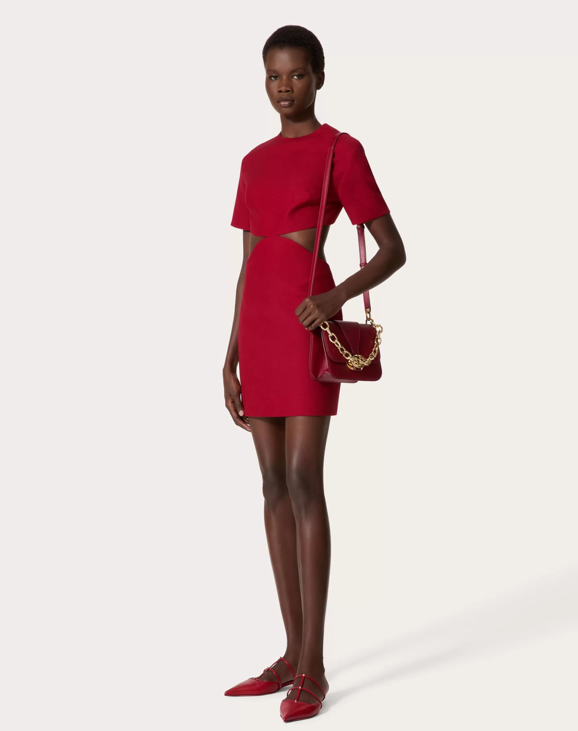 Valentino CREPE COUTURE SHORT DRESS Merlara Clearance