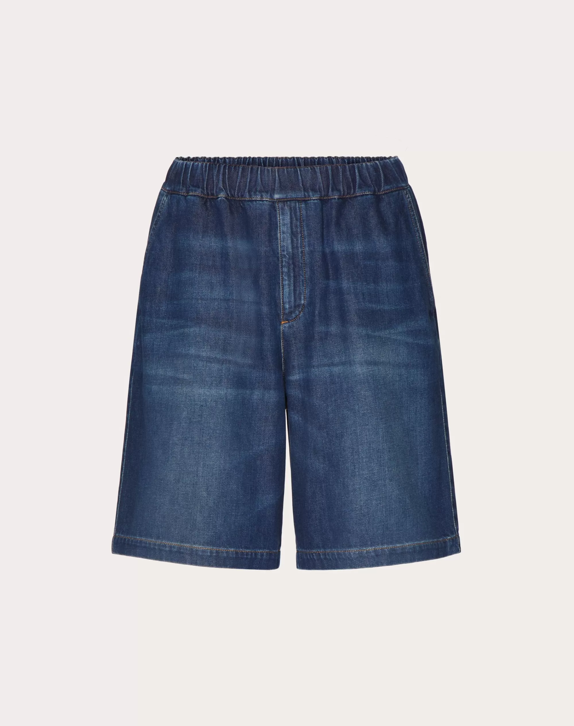 Valentino CHAMBRAY BERMUDA SHORTS Denim Discount