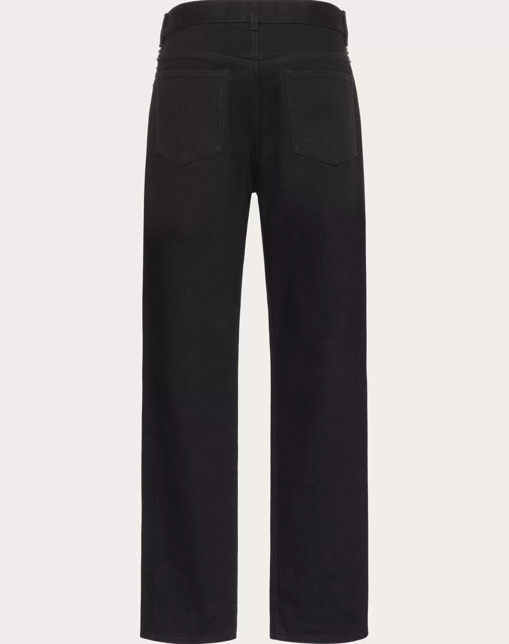 Valentino DENIM PANTS WITH UNTITLED STUDS Black Best