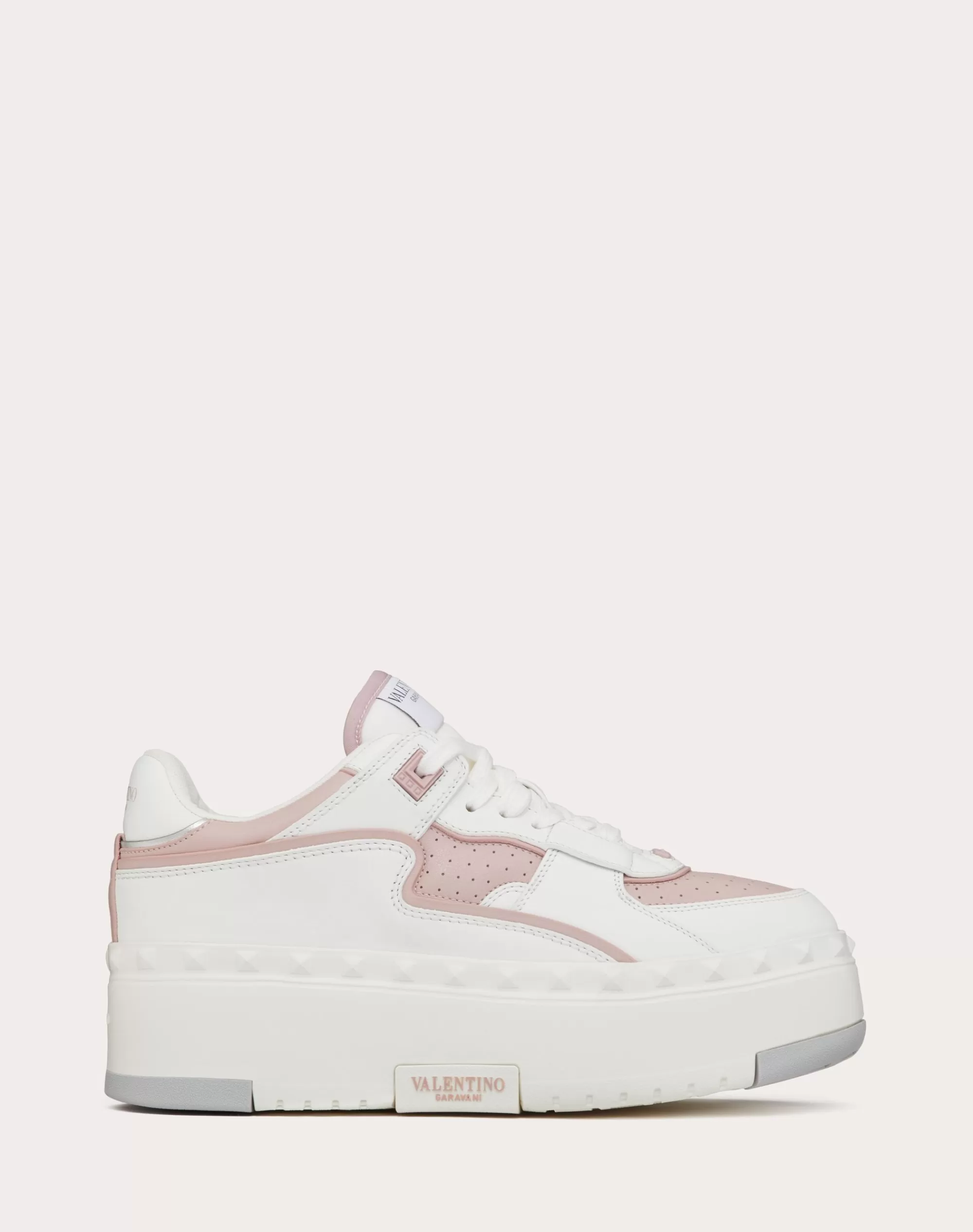 Valentino FREEDOTS XL CALFSKIN SNEAKER White/rose/silver New