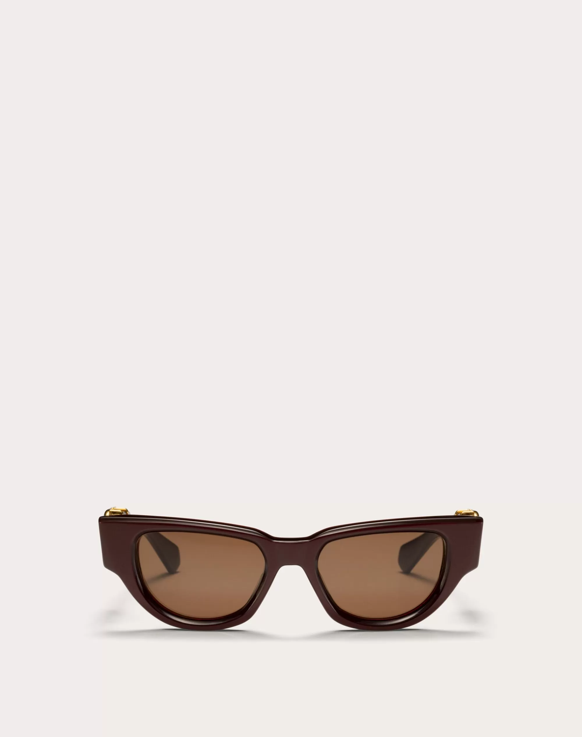 Valentino II - CAT EYE ACETATE VLOGO FRAME Maroon/darkBrown Hot