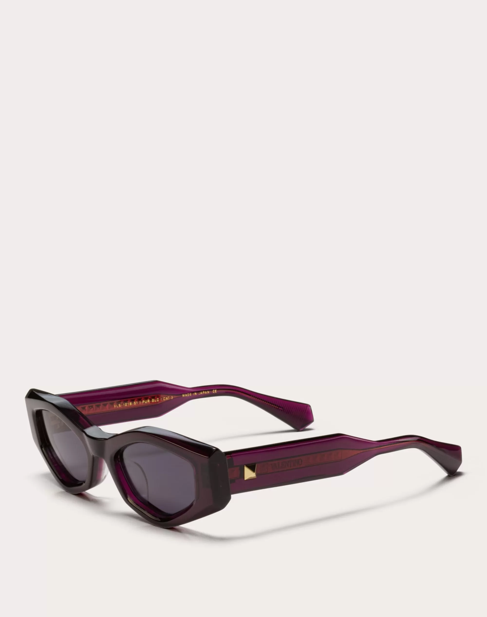 Valentino III - IRREGULAR ACETATE FRAME Purple/darkGrey Flash Sale