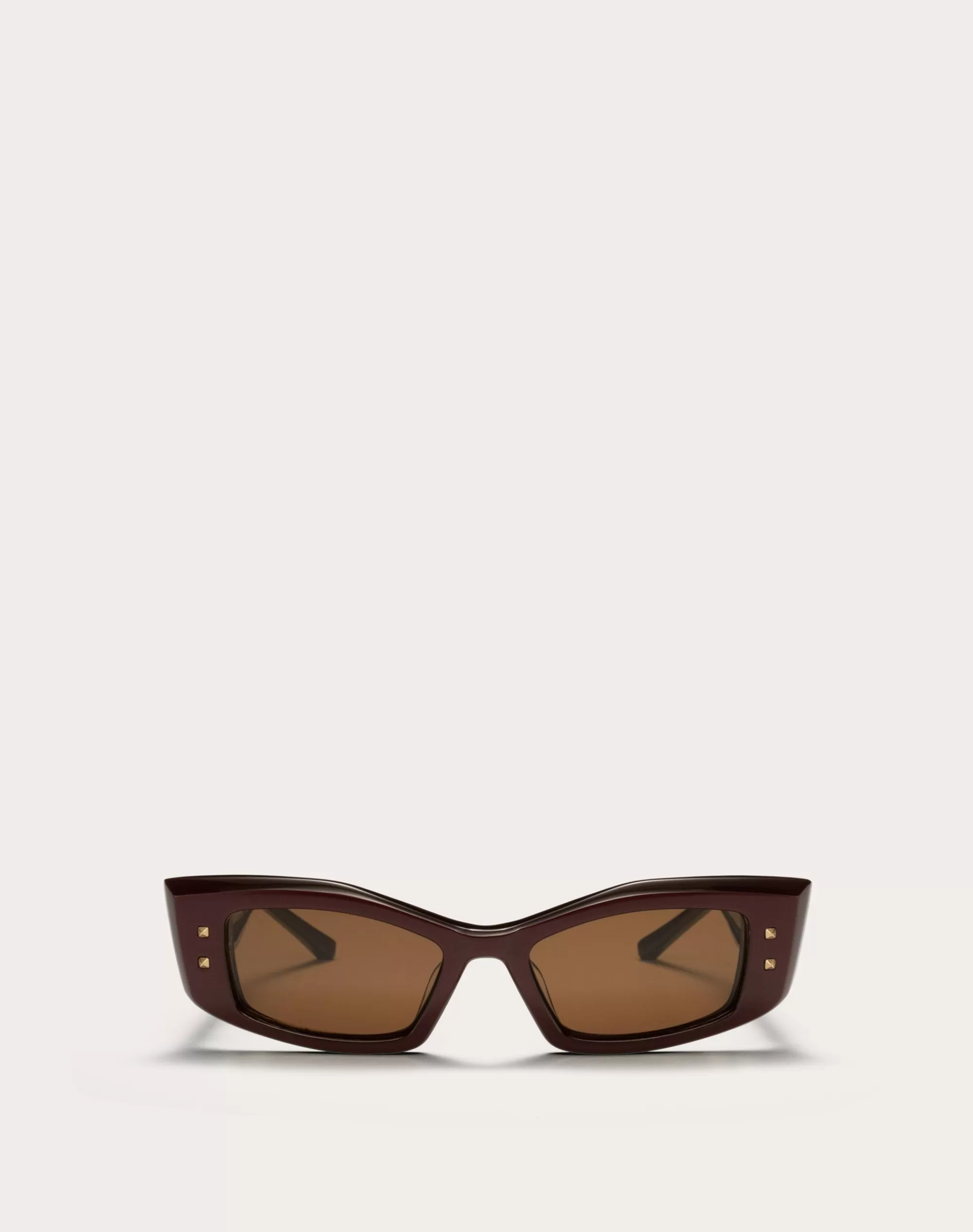 Valentino IV - RECTANGULAR ACETATE FRAME Maroon/darkBrown Online