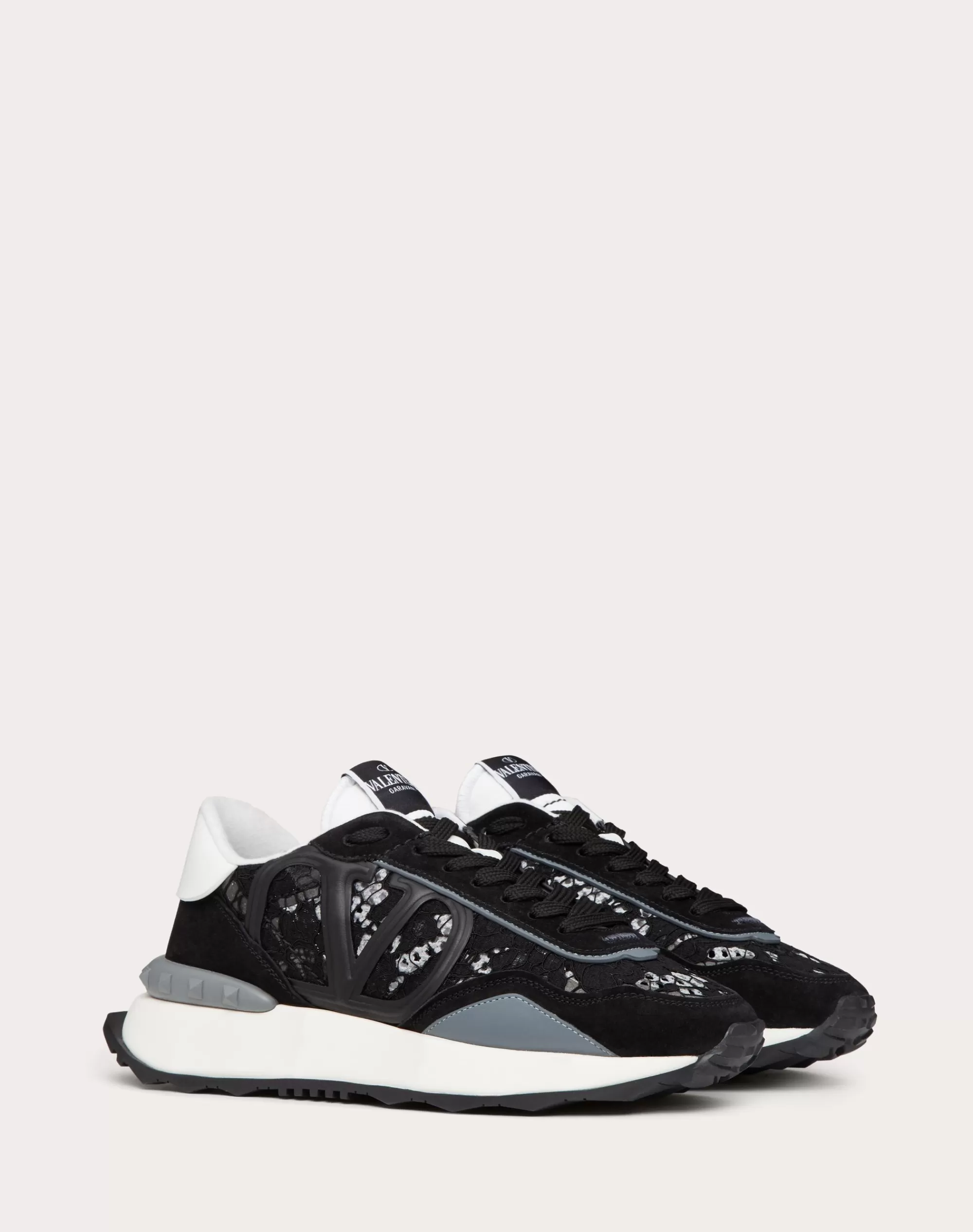 Valentino LACE AND MESH LACERUNNER SNEAKER Store
