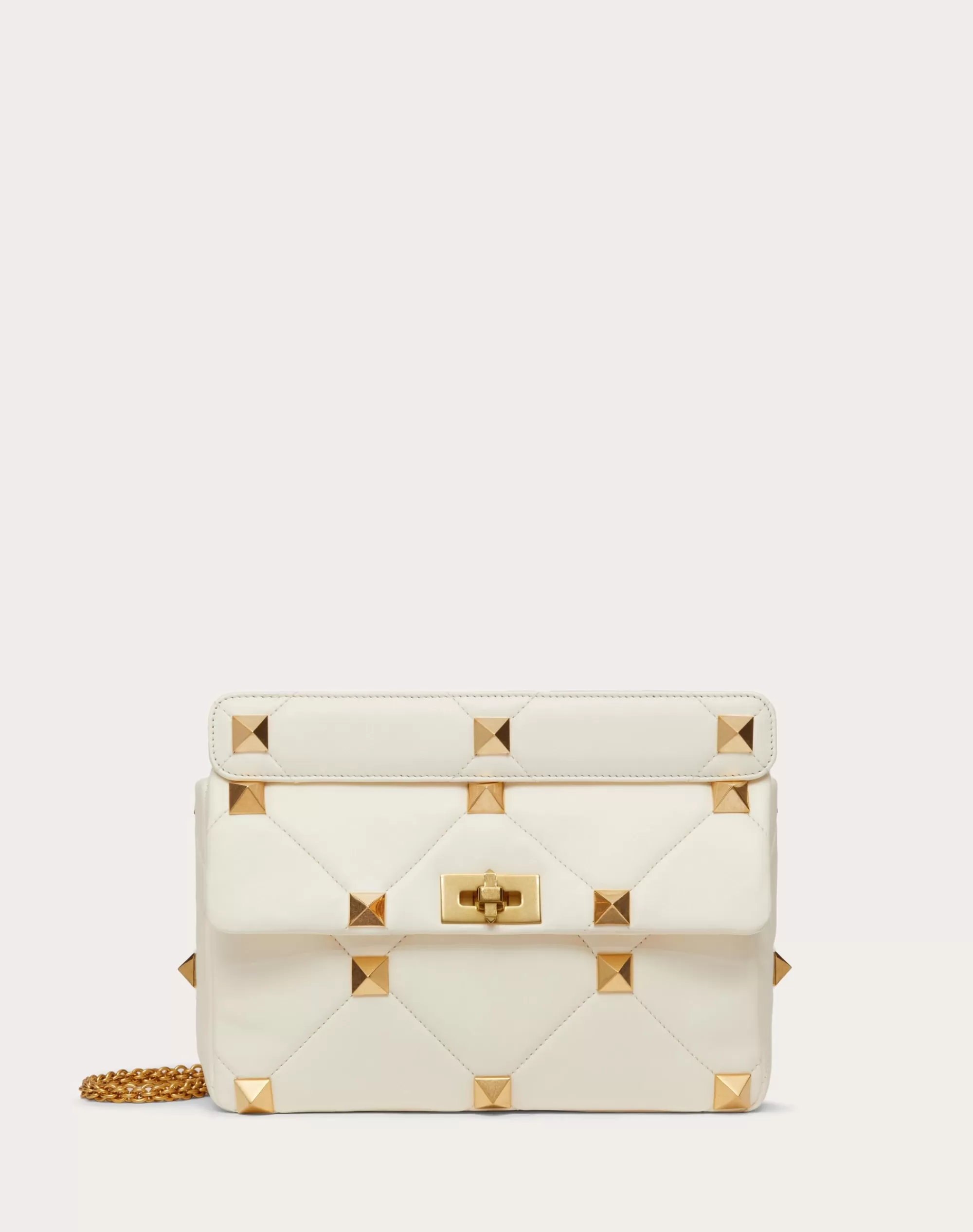 Valentino LARGE ROMAN STUD THE SHOULDER BAG IN NAPPA WITH CHAIN Sale