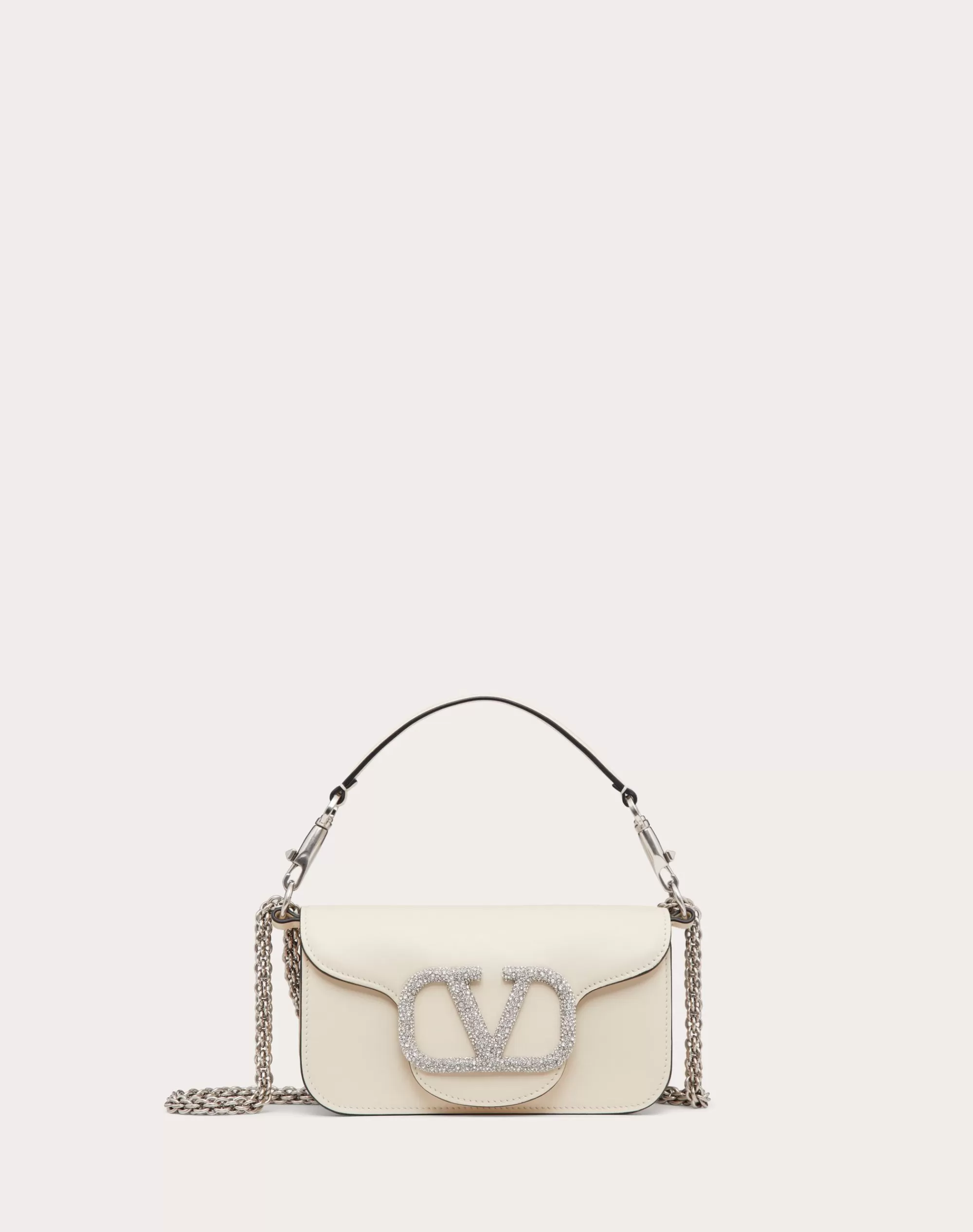 Valentino LOCÒ SMALL SHOULDER BAG WITH JEWEL LOGO Sale