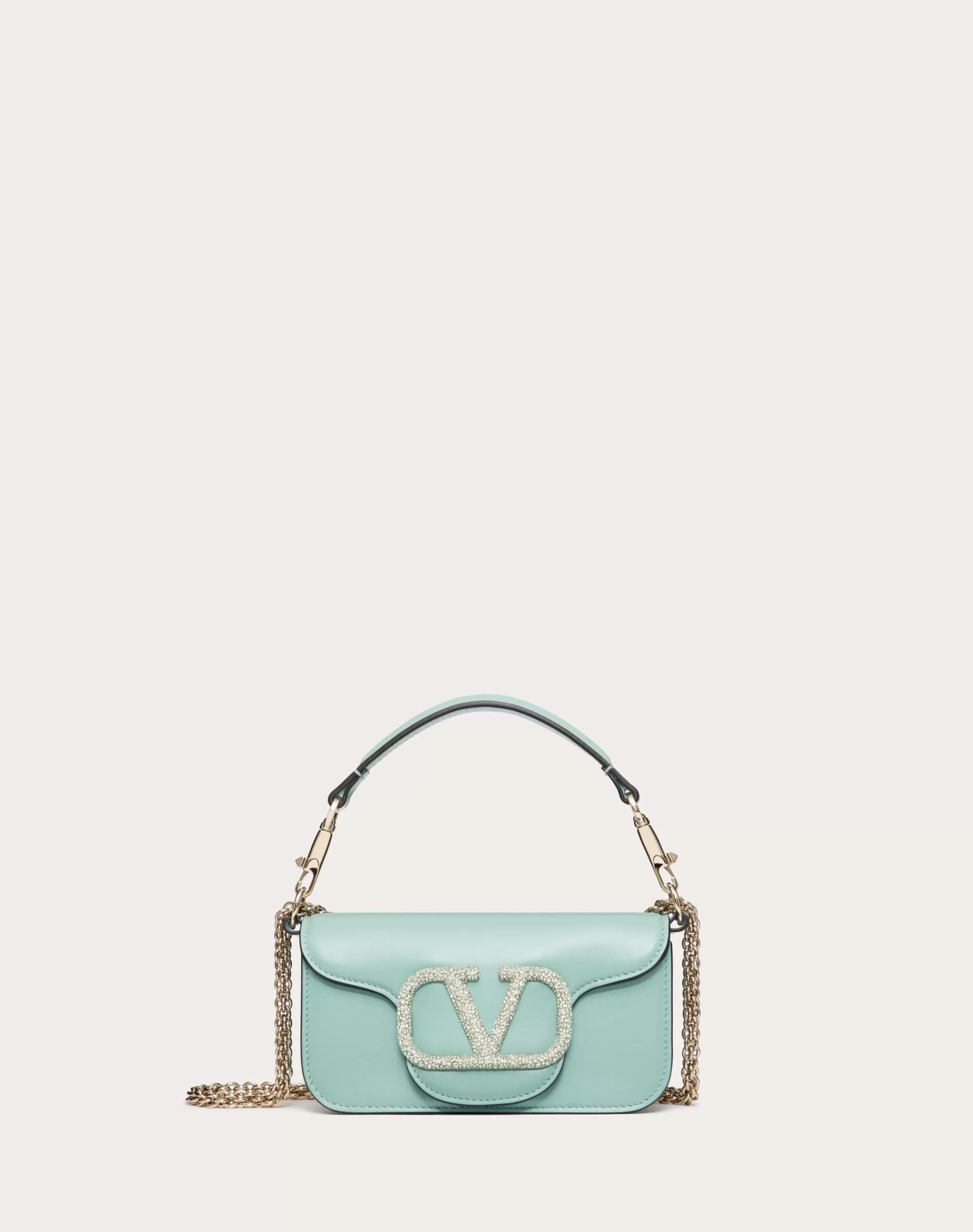 Valentino LOCÒ SMALL SHOULDER BAG WITH JEWEL LOGO Sale