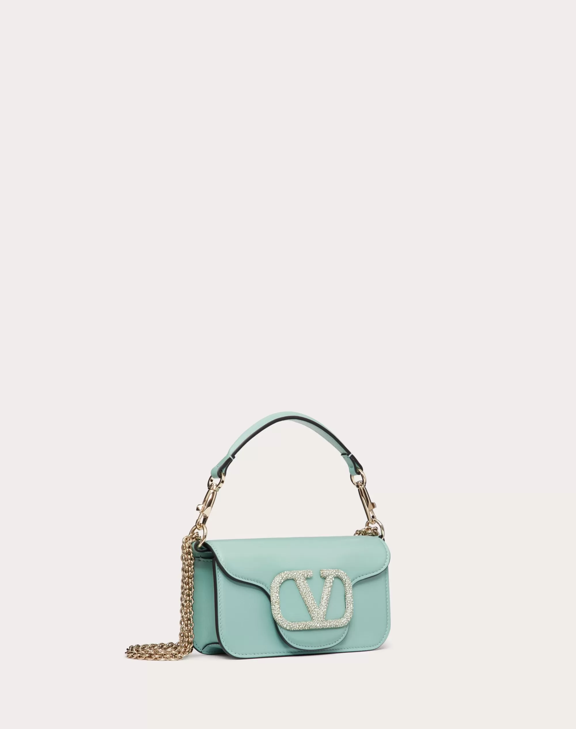 Valentino LOCÒ SMALL SHOULDER BAG WITH JEWEL LOGO Sale