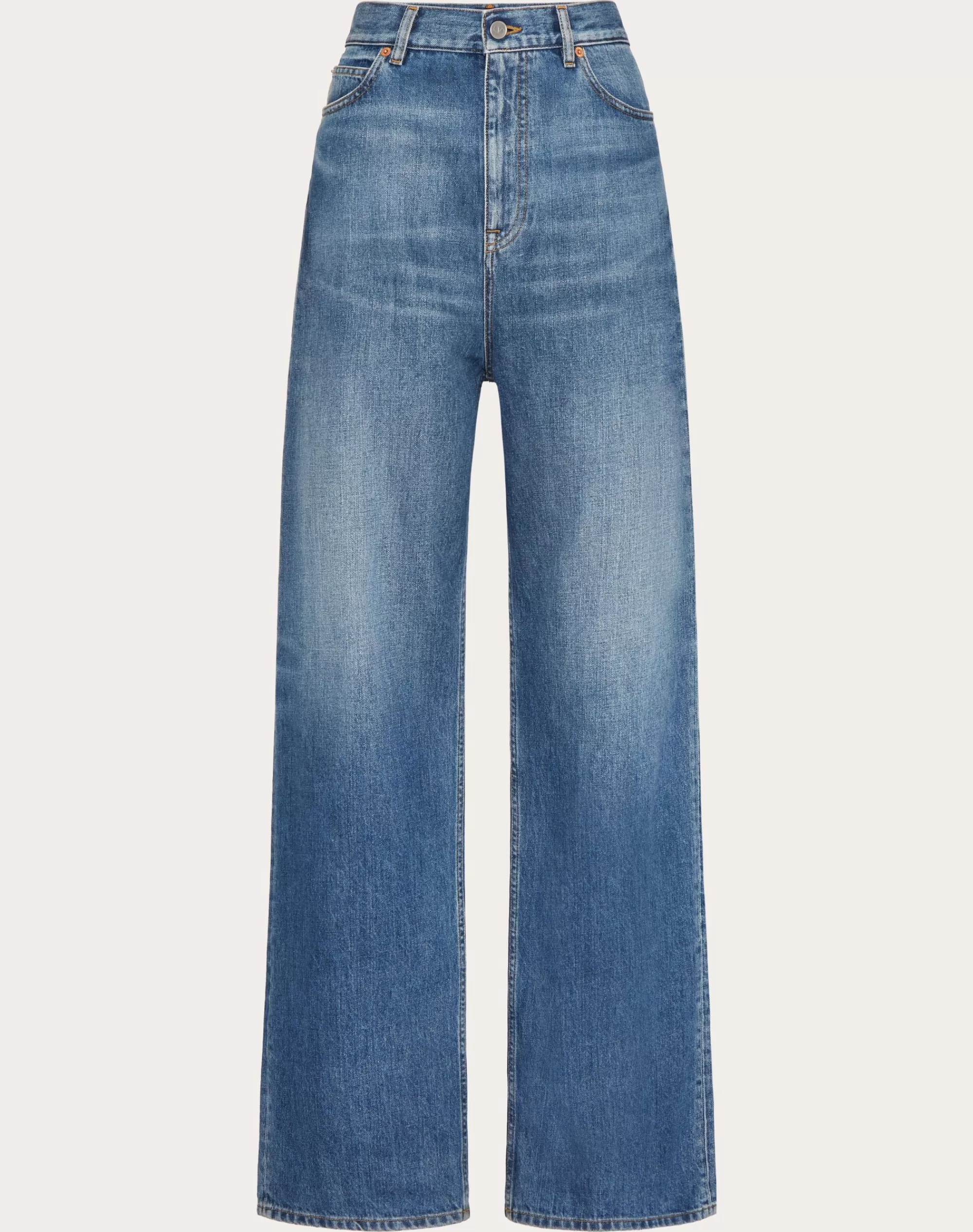 Valentino MEDIUM BLUE PANTS Denim Fashion