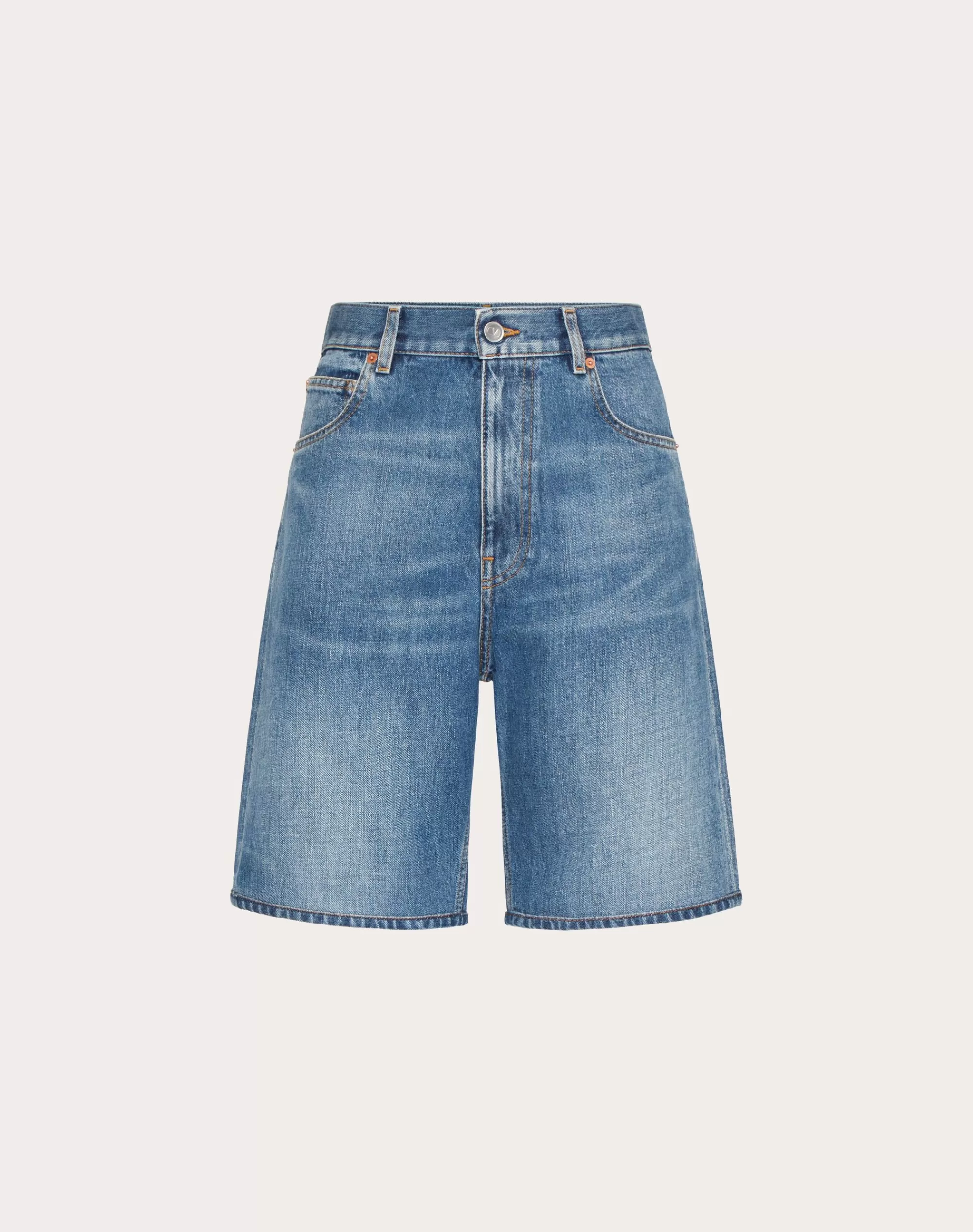 Valentino MEDIUM BLUE RESERVE BERMUDA SHORTS Denim Fashion