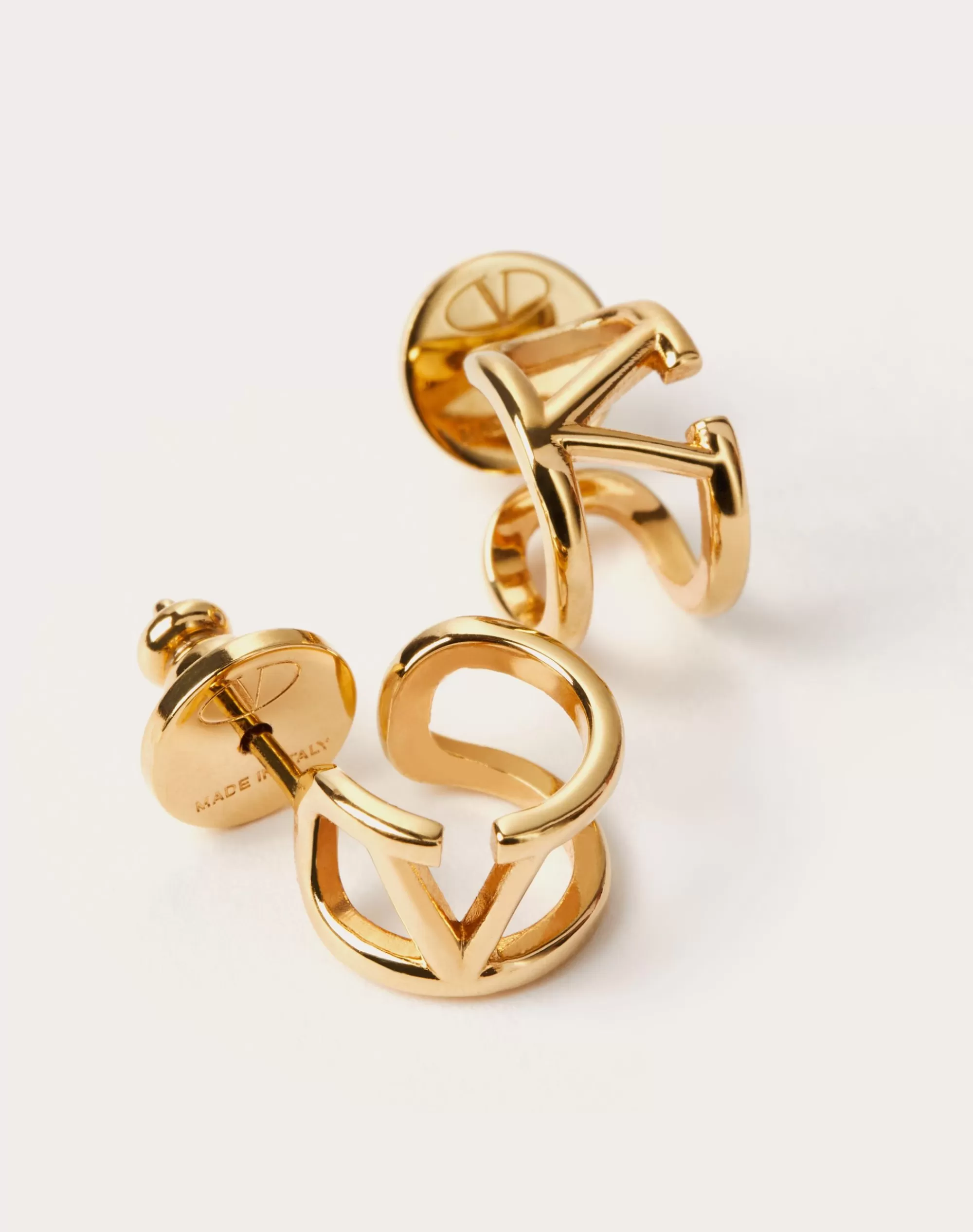 Valentino MINI VLOGO SIGNATURE METAL EARRINGS Gold Online