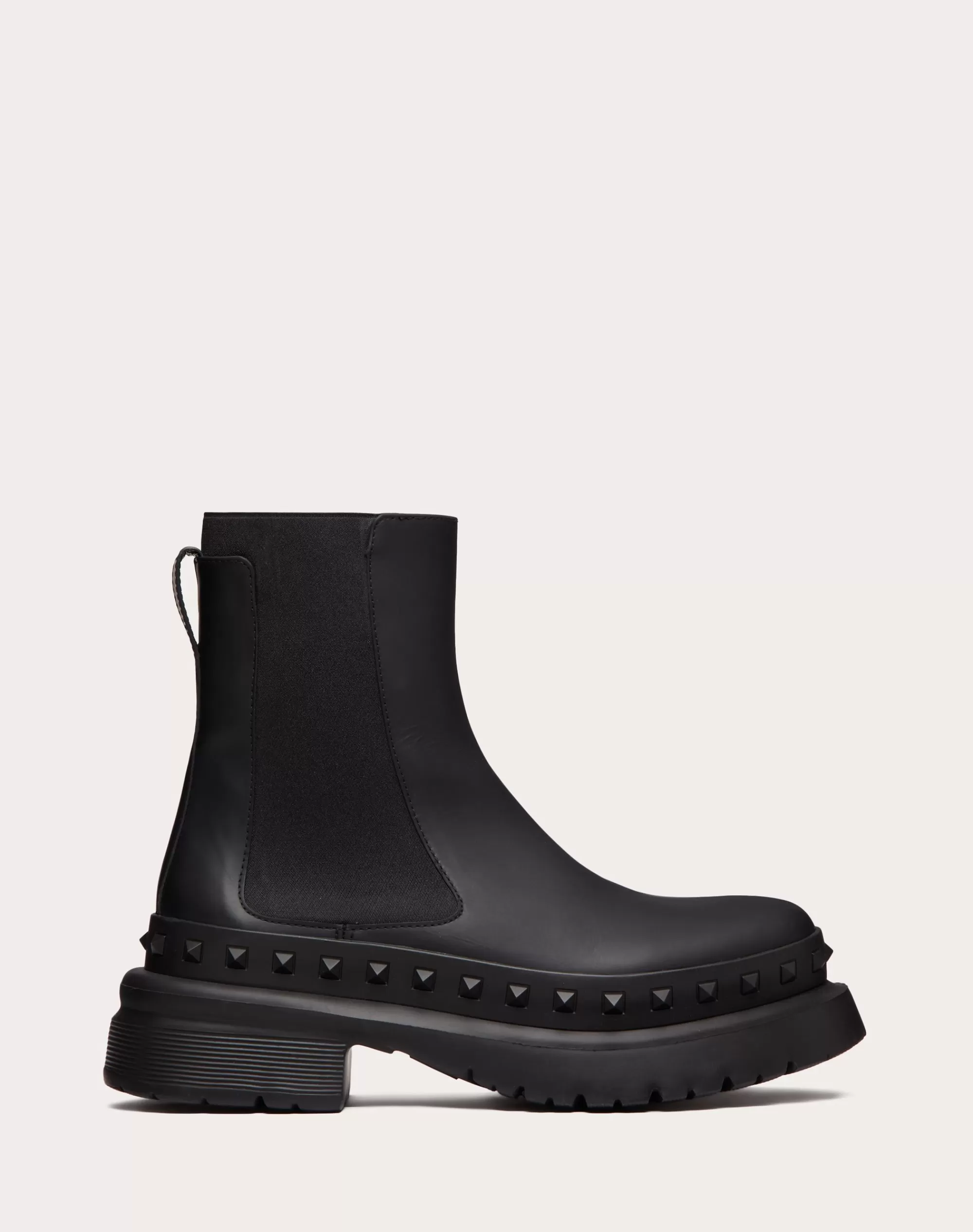 Valentino M-WAY ROCKSTUD ANKLE BOOT IN CALFSKIN LEATHER Black Outlet