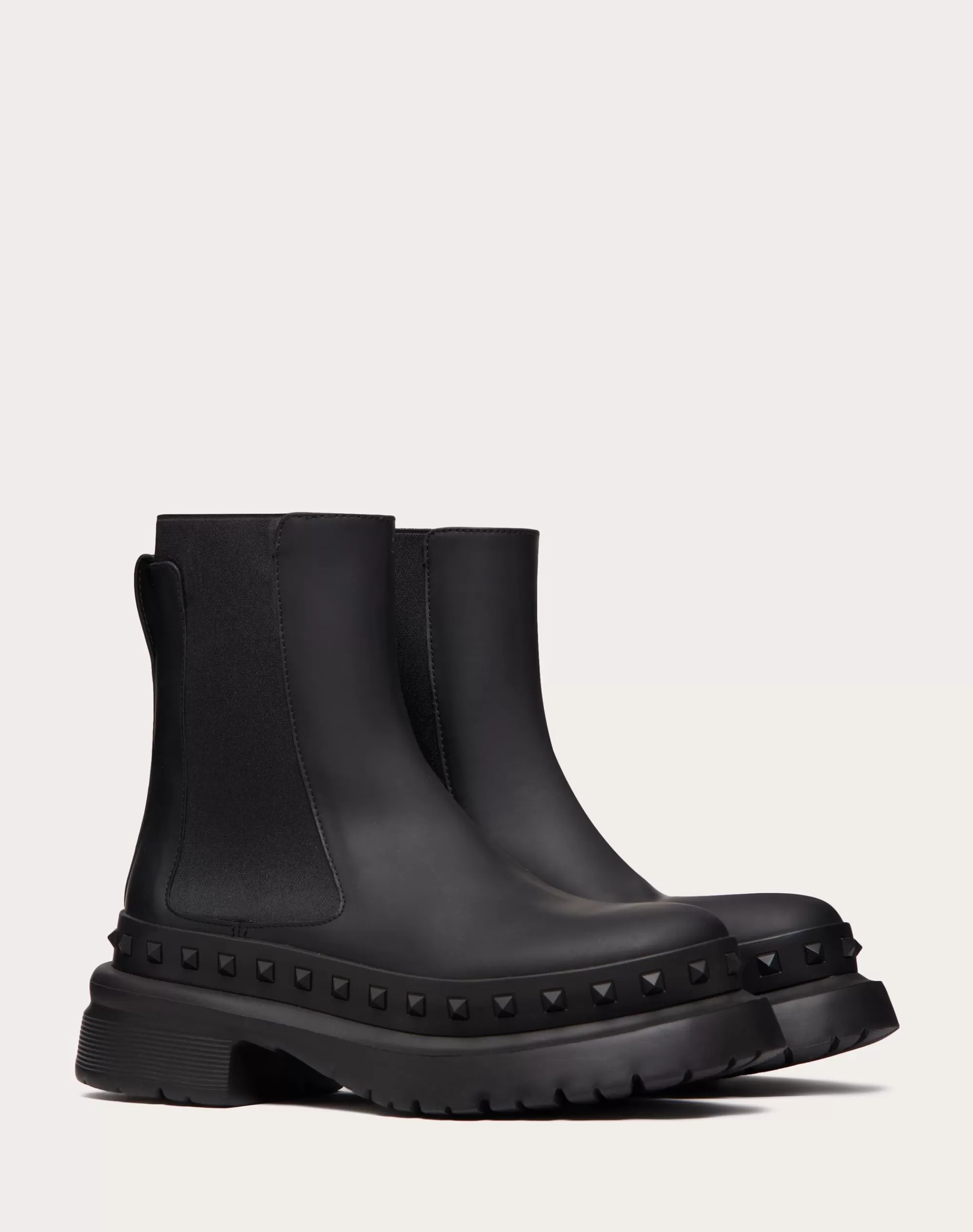 Valentino M-WAY ROCKSTUD ANKLE BOOT IN CALFSKIN LEATHER Black Outlet