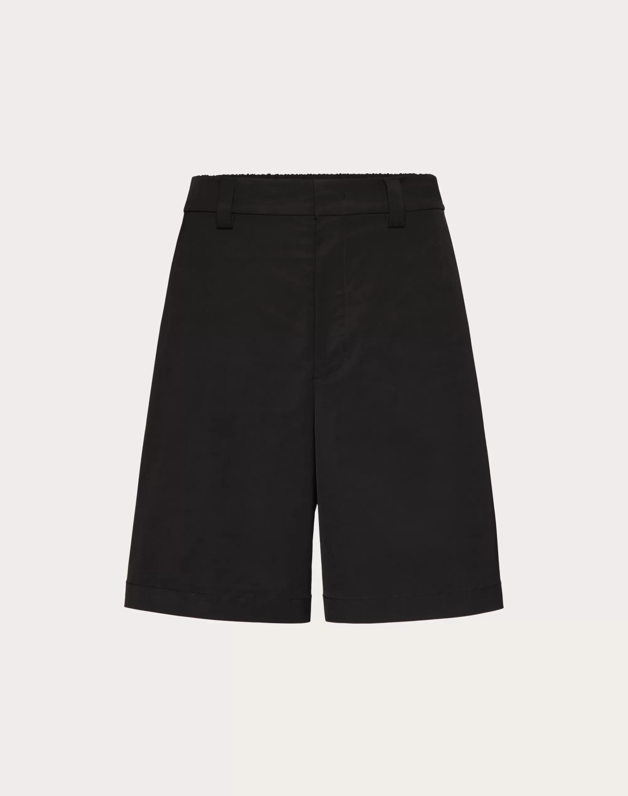 Valentino NYLON BERMUDA SHORTS WITH MAISON RUBBER LABEL Shop