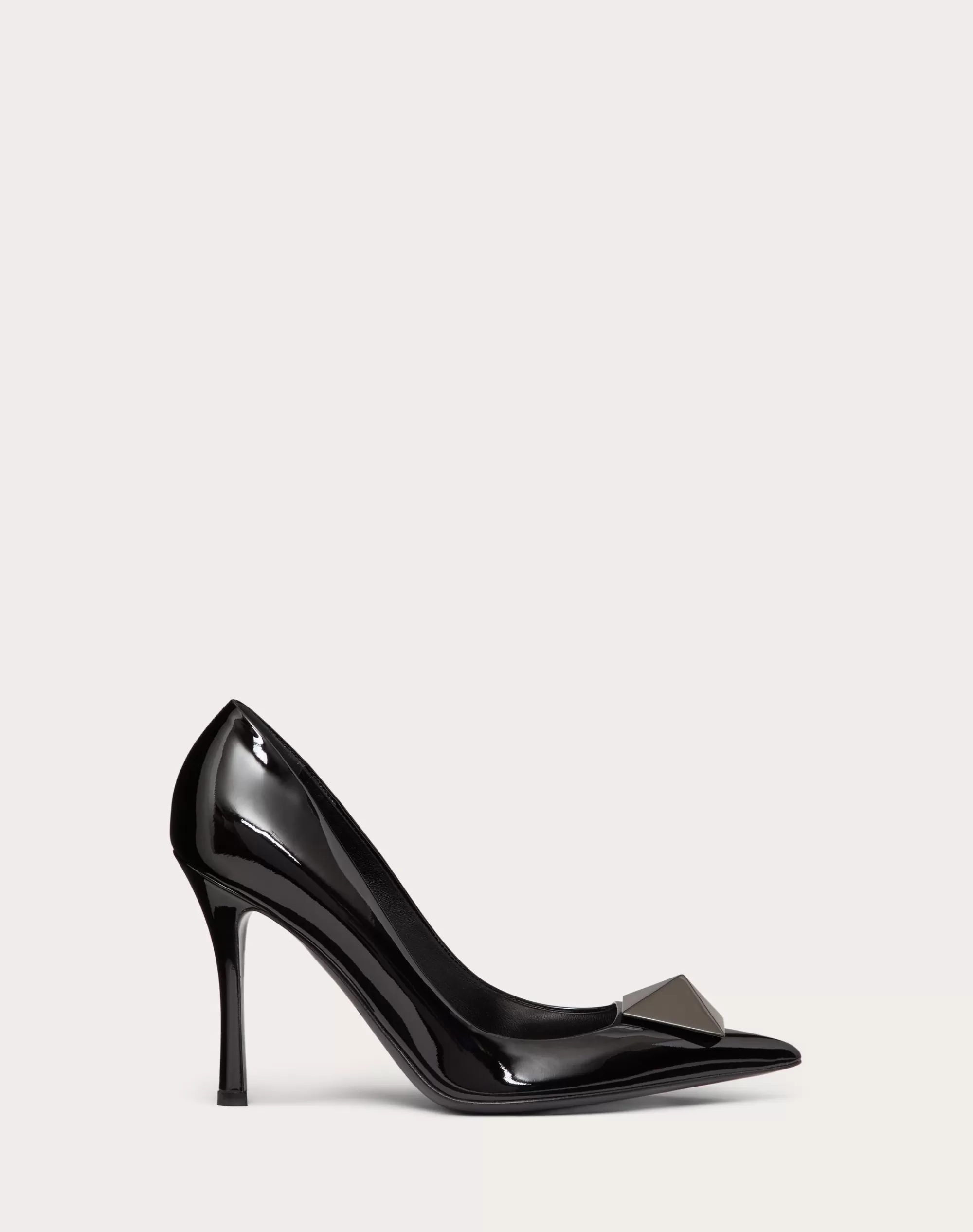 Valentino ONE STUD PATENT LEATHER PUMP 100 MM Black Flash Sale