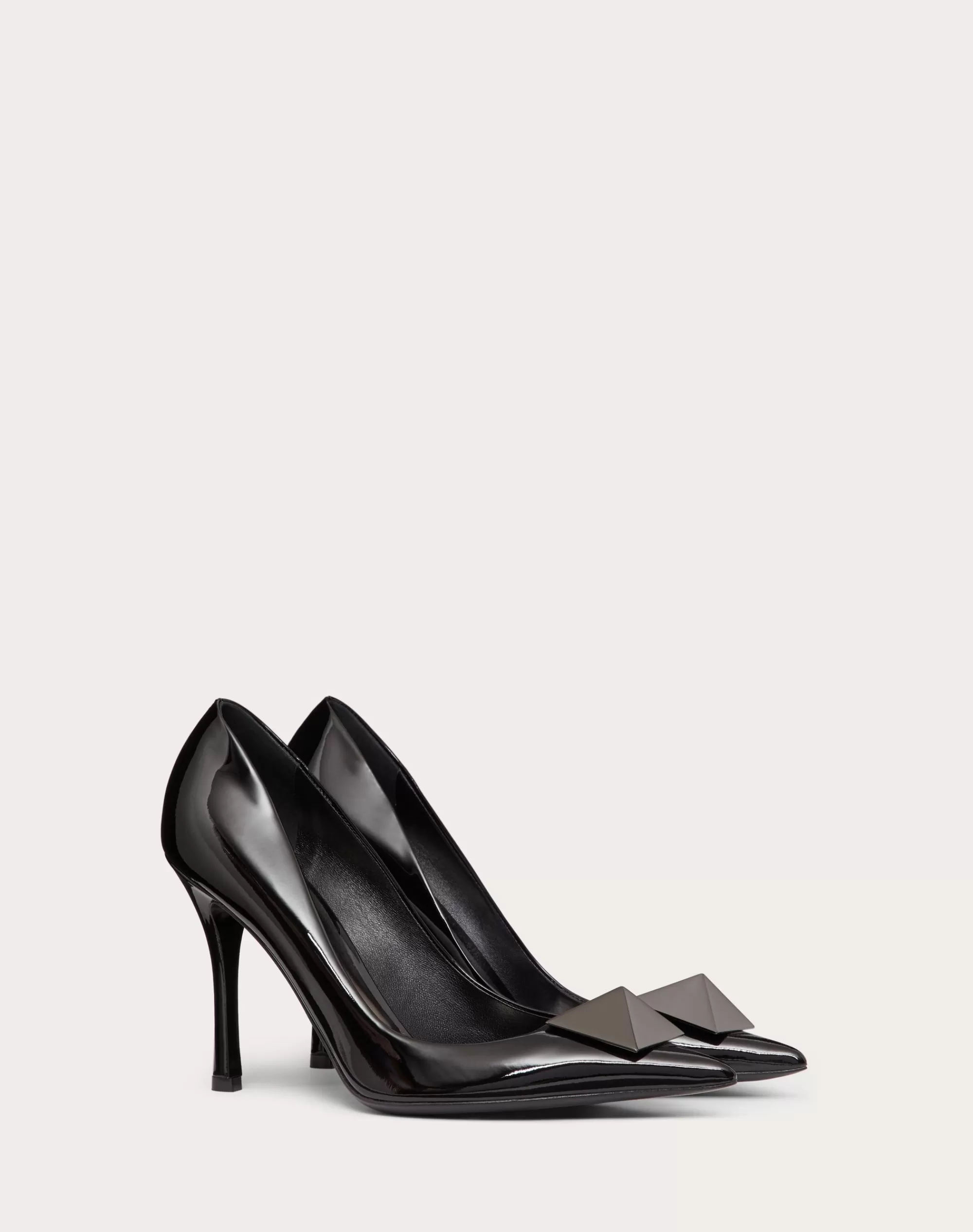 Valentino ONE STUD PATENT LEATHER PUMP 100 MM Black Flash Sale