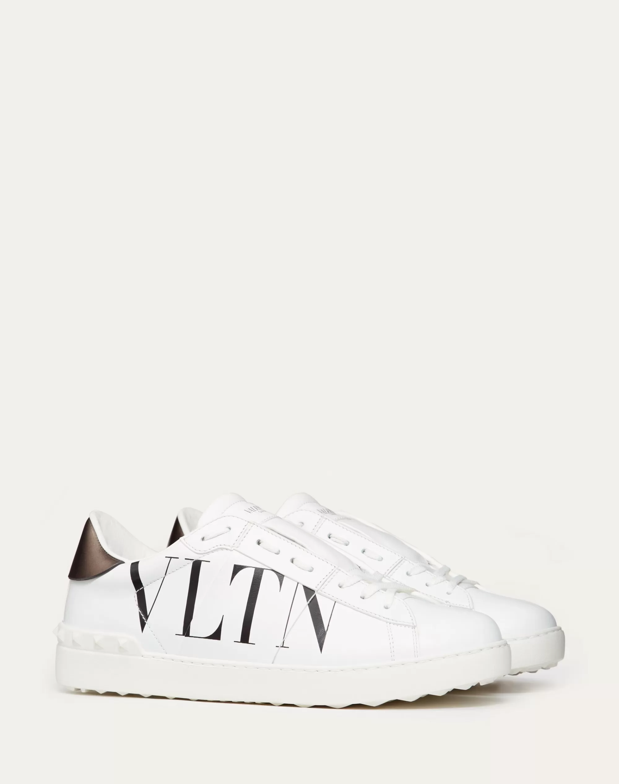 Valentino OPEN SNEAKER WITH VLTN LOGO White/Black Sale