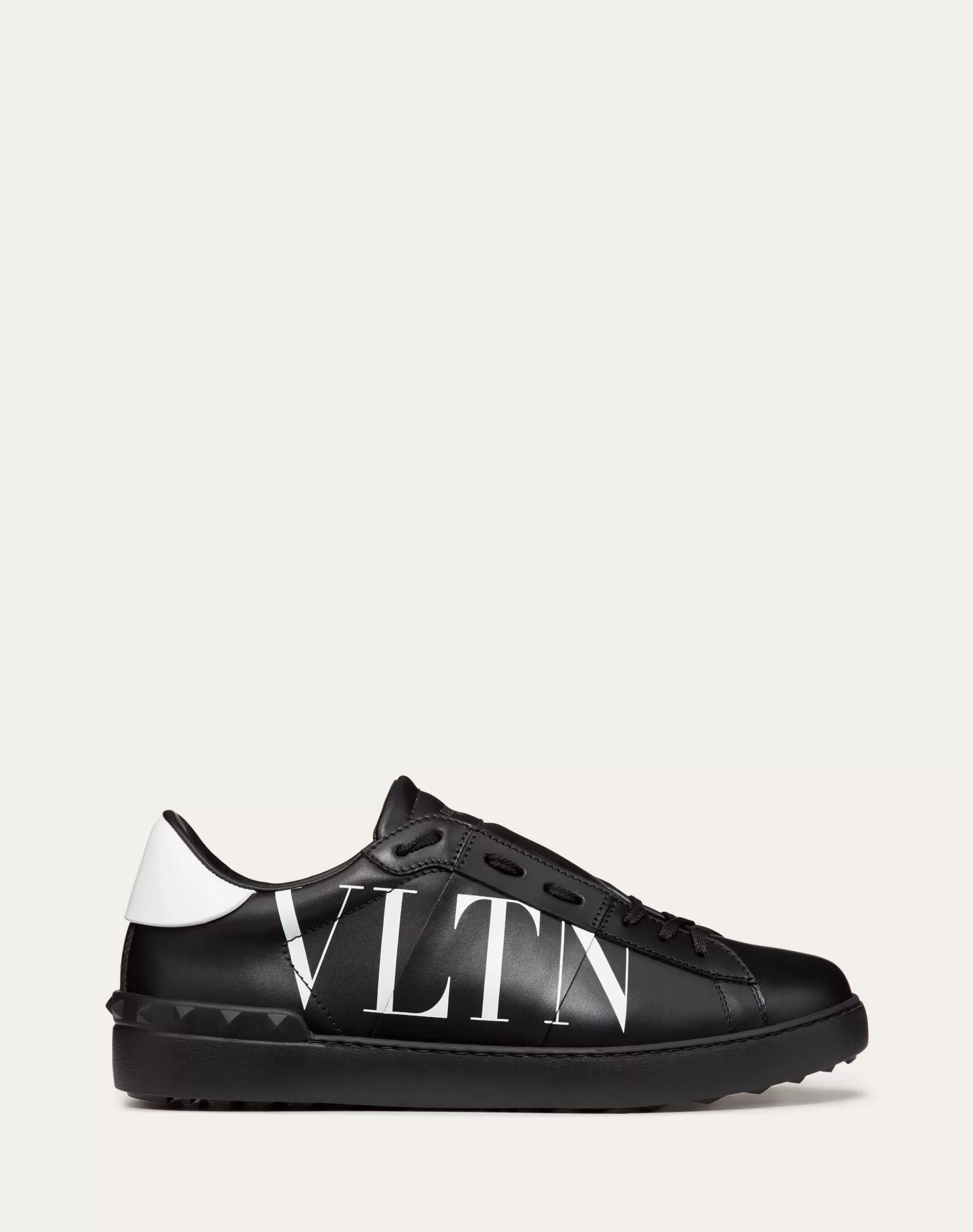 Valentino OPEN SNEAKER WITH VLTN PRINT Black/white Best