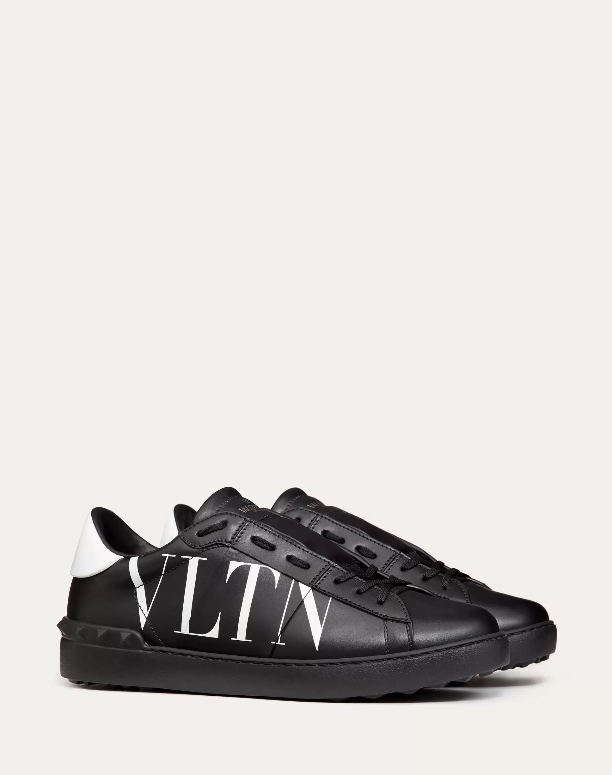 Valentino OPEN SNEAKER WITH VLTN PRINT Black/white Best