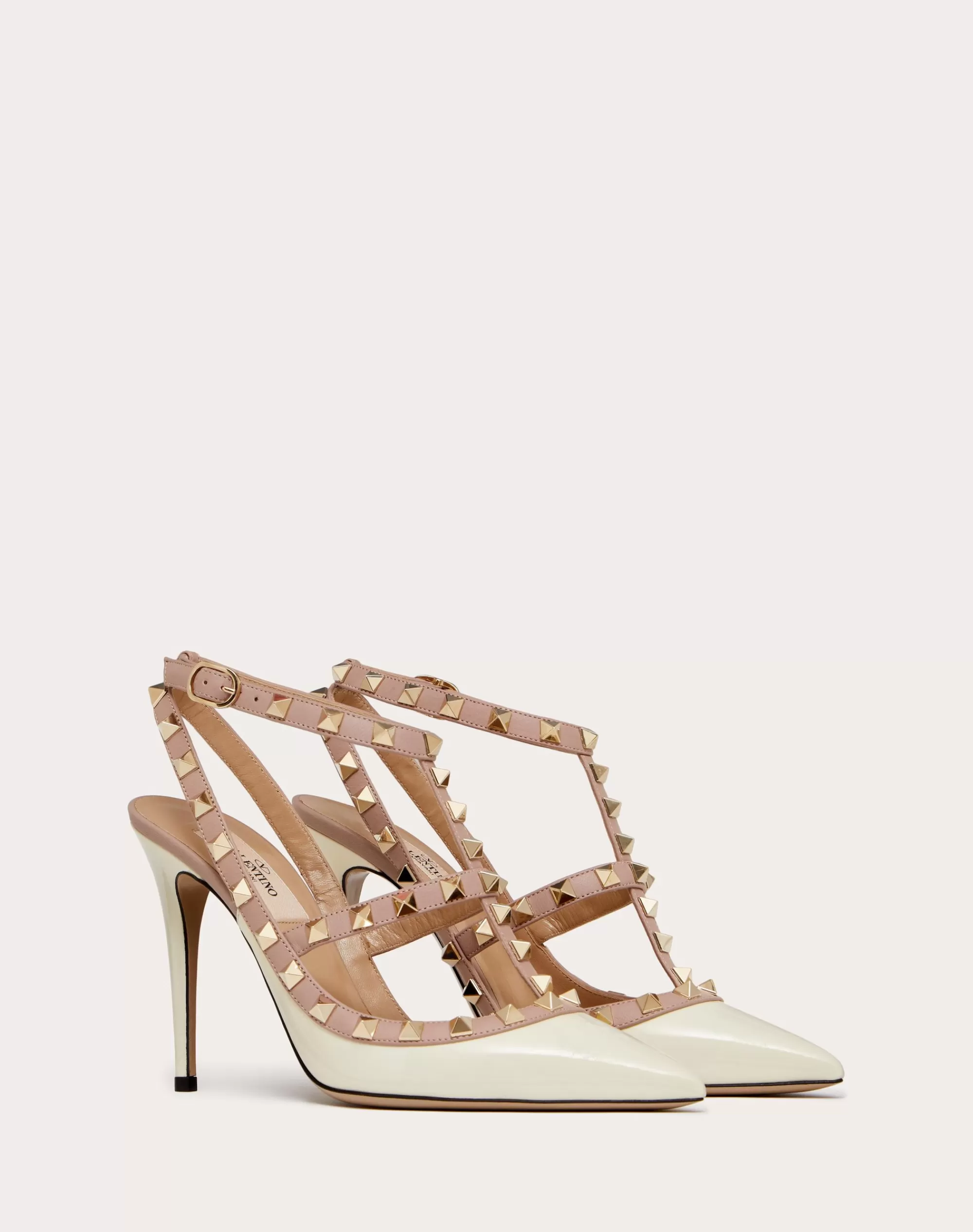 Valentino PATENT ROCKSTUD CAGED PUMP 100MM Cheap