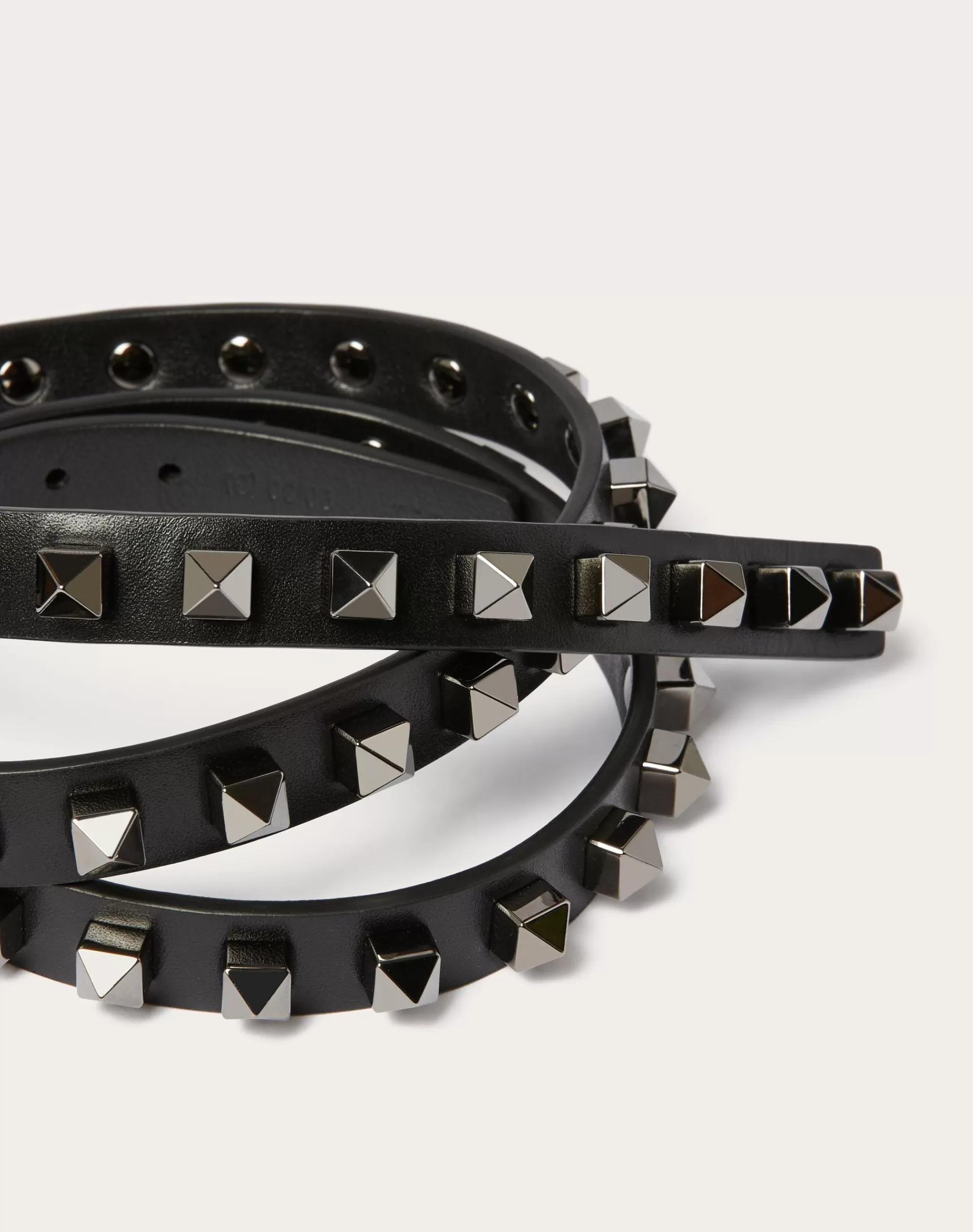 Valentino ROCKSTUD BELT IN CALFSKIN 15 MM Black Flash Sale