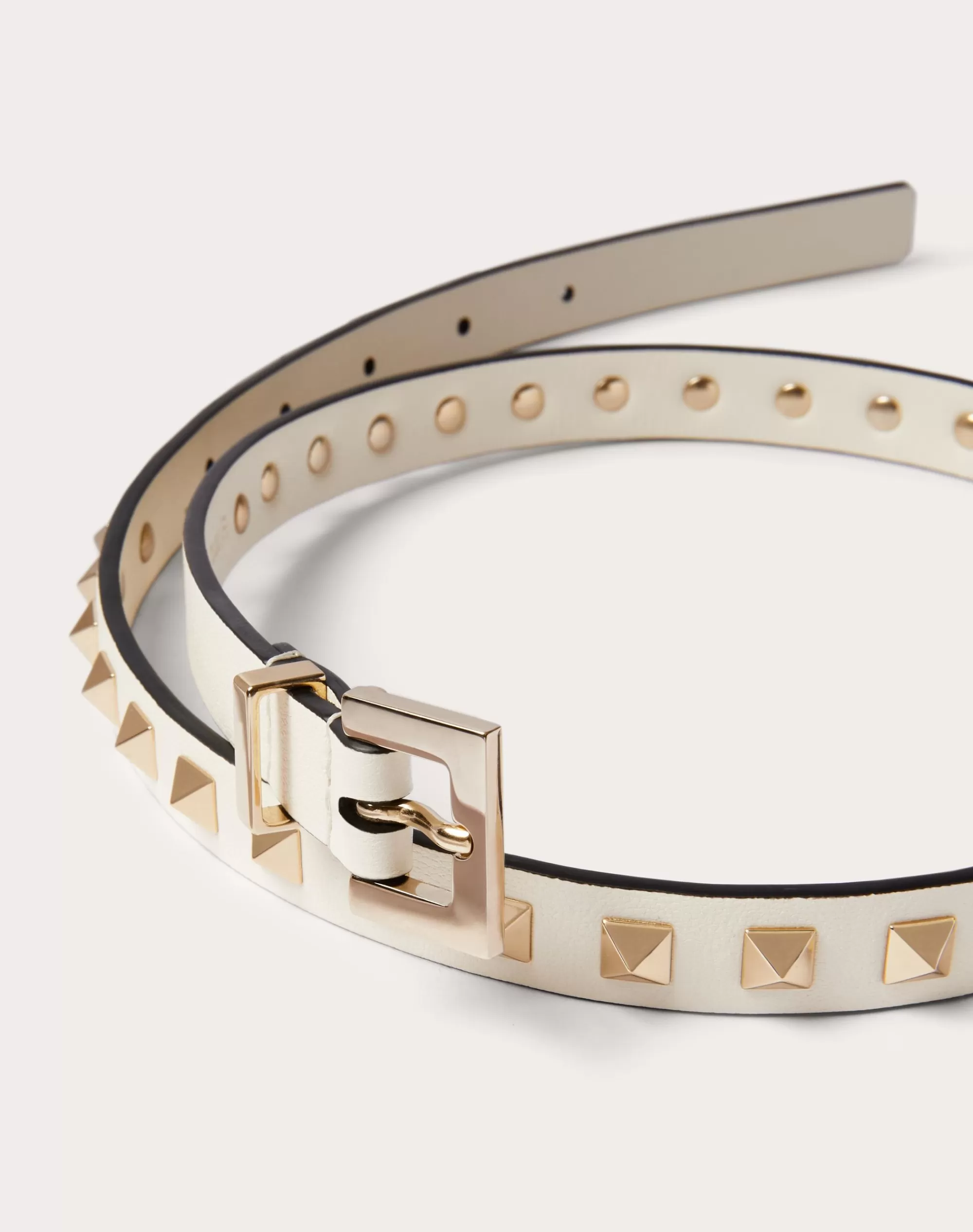 Valentino ROCKSTUD BELT IN SHINY CALFSKIN 15 MM Outlet