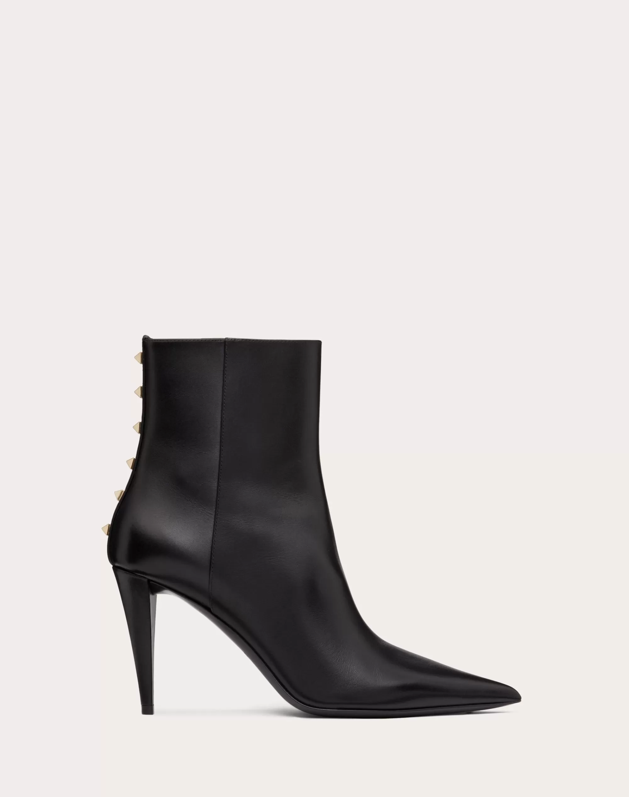 Valentino ROCKSTUD CALFSKIN ANKLE BOOT 90 MM Black Flash Sale