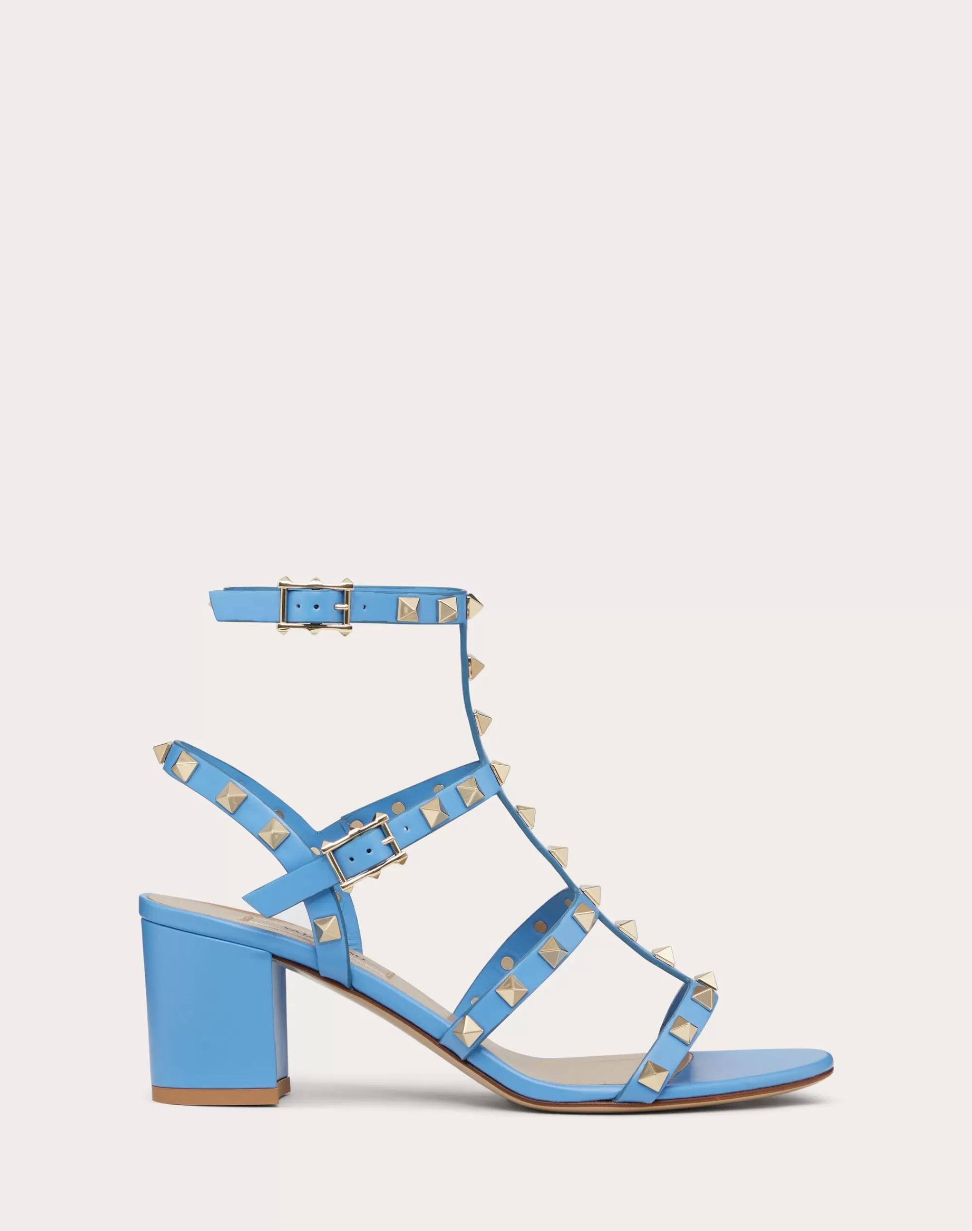 Valentino ROCKSTUD CALFSKIN ANKLE STRAP SANDAL 60 MM Hot