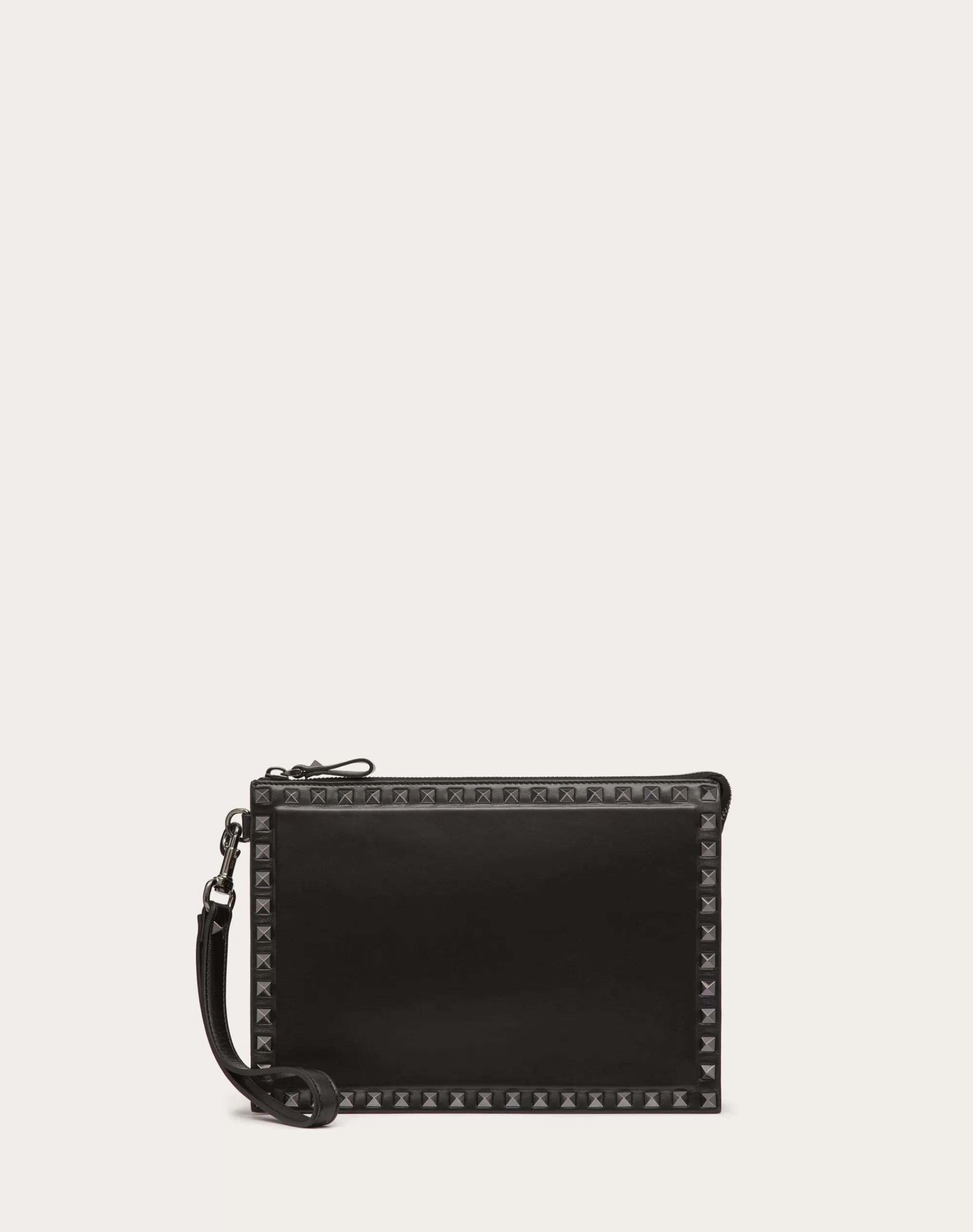 Valentino ROCKSTUD CALFSKIN POUCH Flash Sale