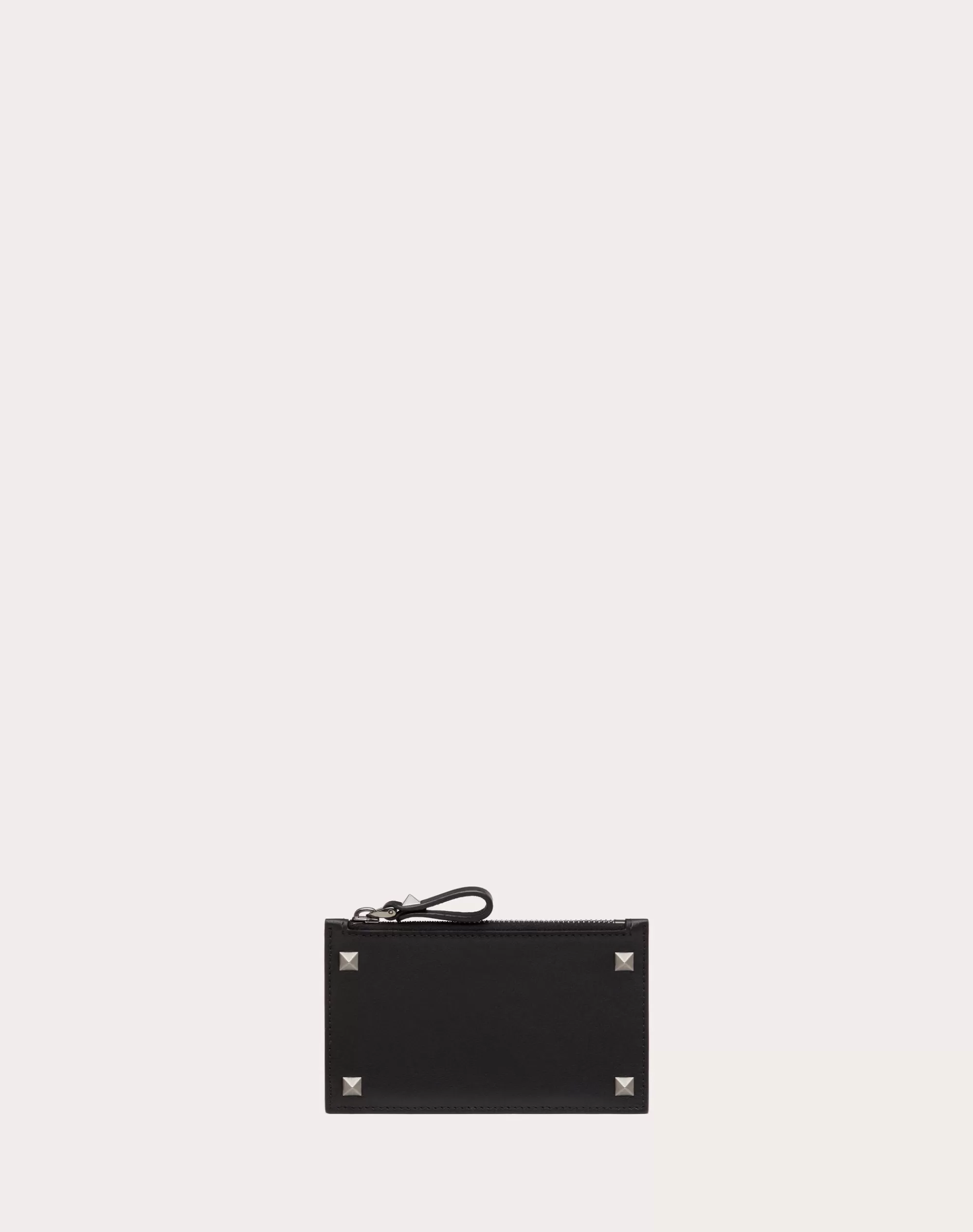 Valentino ROCKSTUD CARDHOLDER Black Best Sale