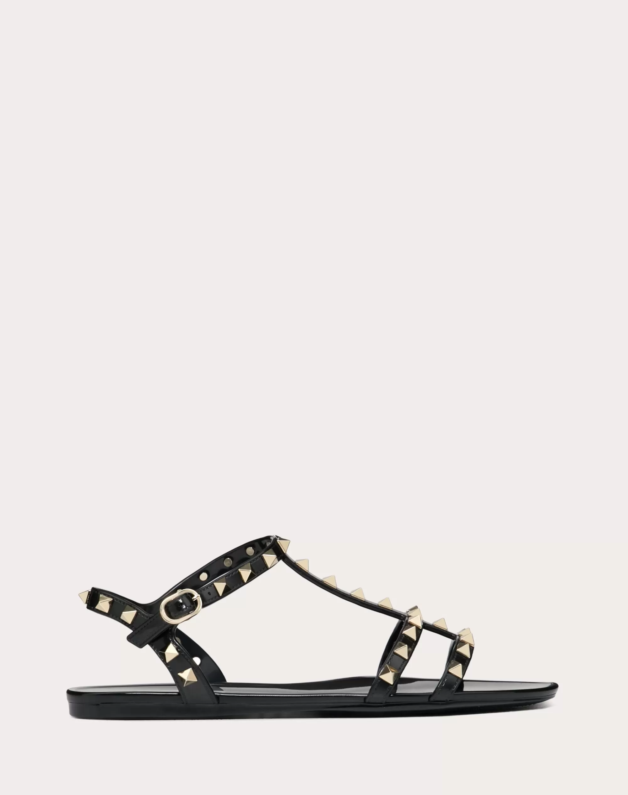 Valentino ROCKSTUD FLAT RUBBER SANDAL Sale